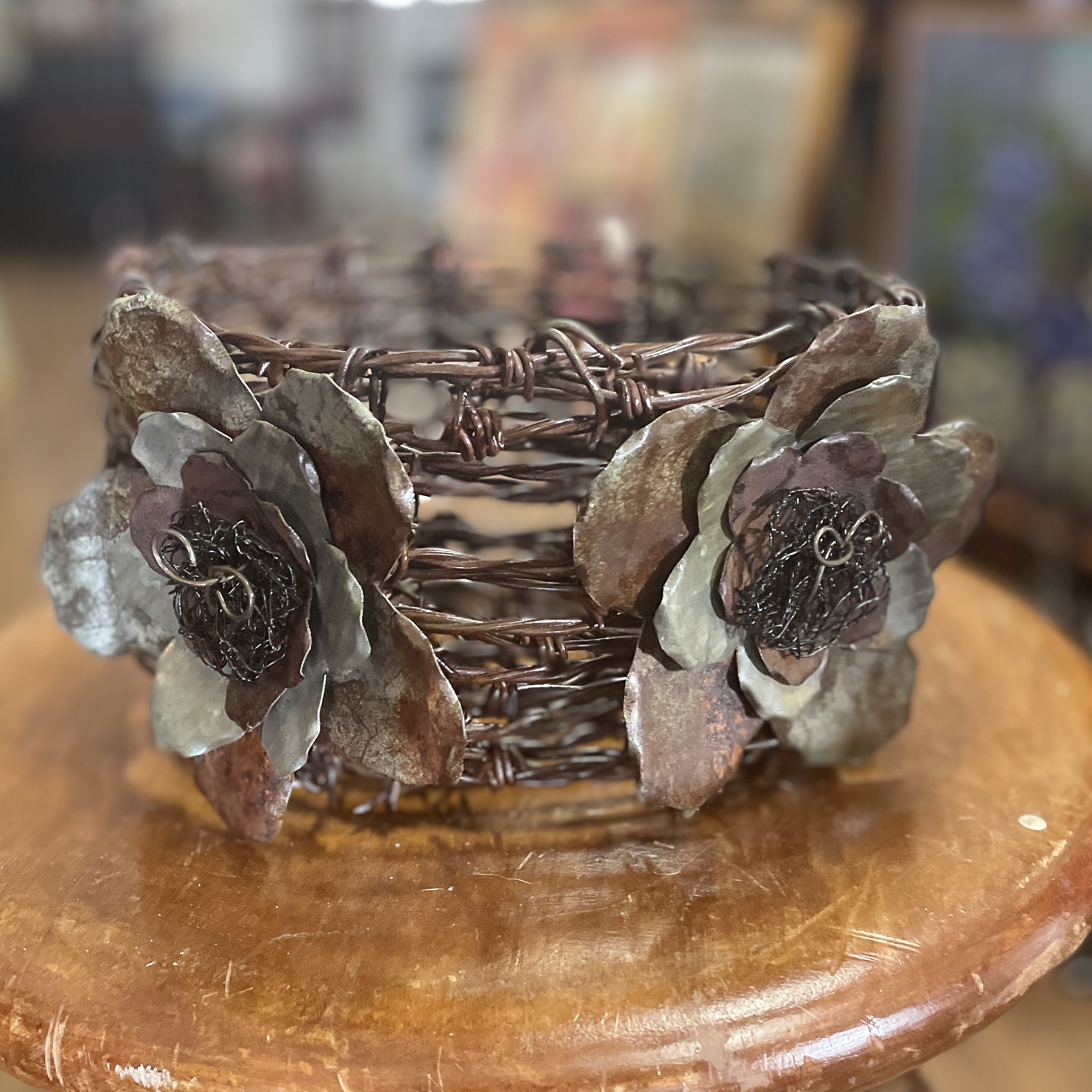 "RUSTIC BARBED WIRE POT-HOLDER" ~ by Lynelle Smith - Image 2
