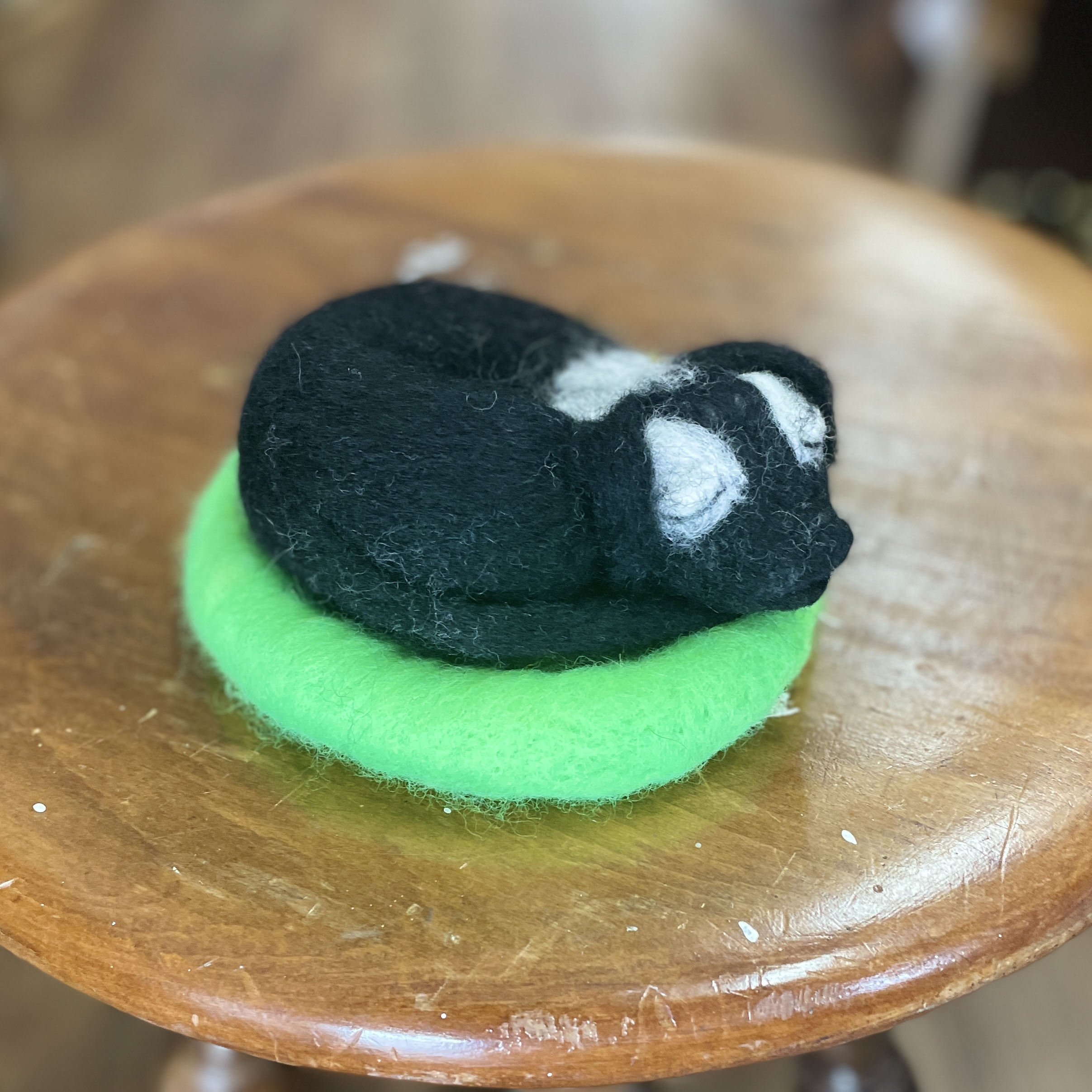 "SLEEPING PUPPY #13" ~ Needle Felted by Jan Woodhouse - Image 2
