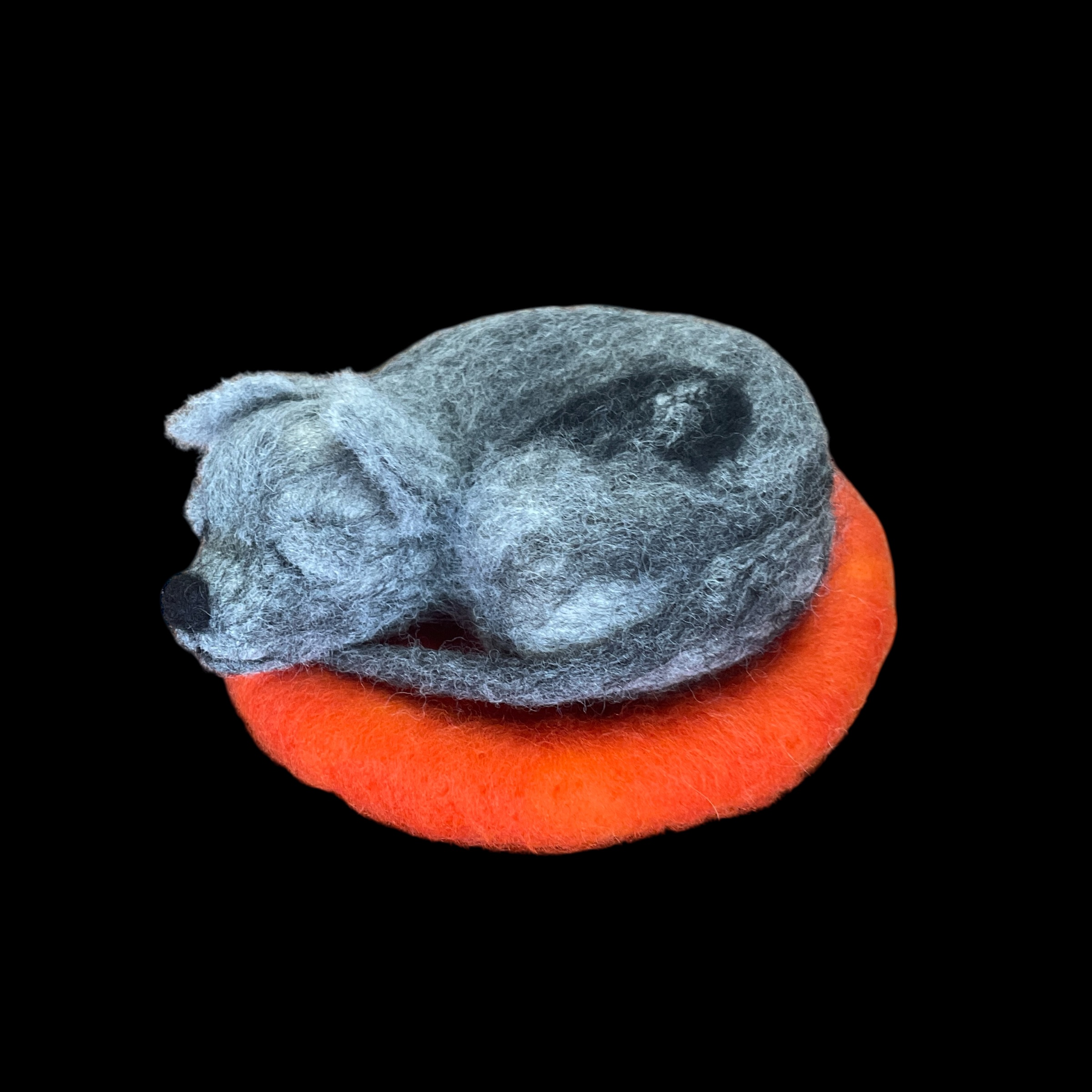 "SLEEPING PUPPY #5" ~ Needle Felted by Jan Woodhouse - Image 3