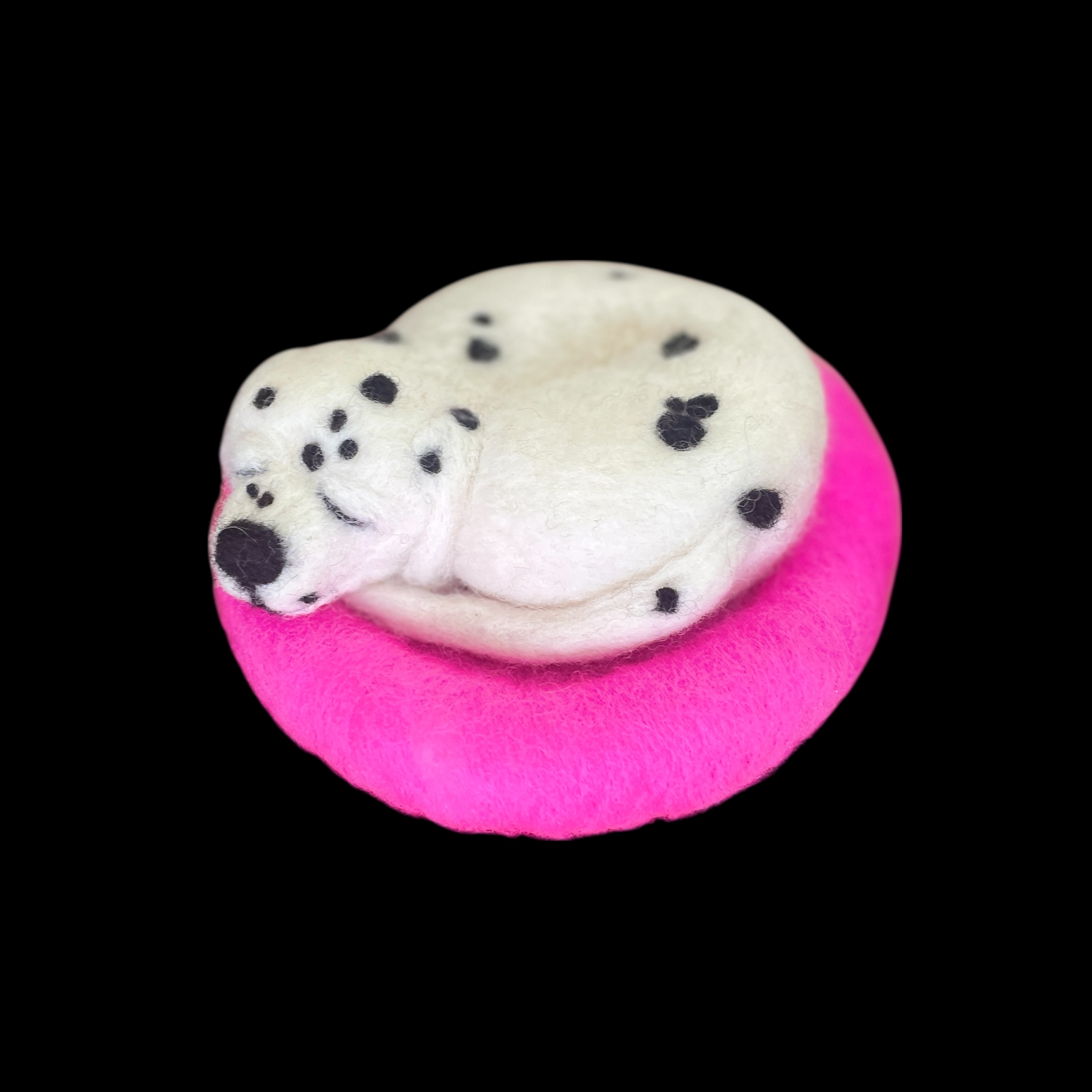 "SLEEPING PUPPY #7" ~ Needle Felted by Jan Woodhouse - Image 3