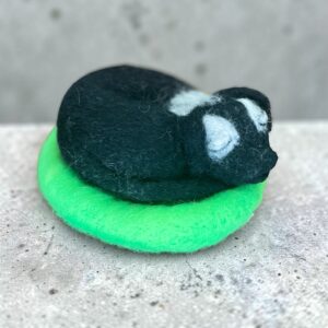 "SLEEPING PUPPY #13" ~ Needle Felted by Jan Woodhouse