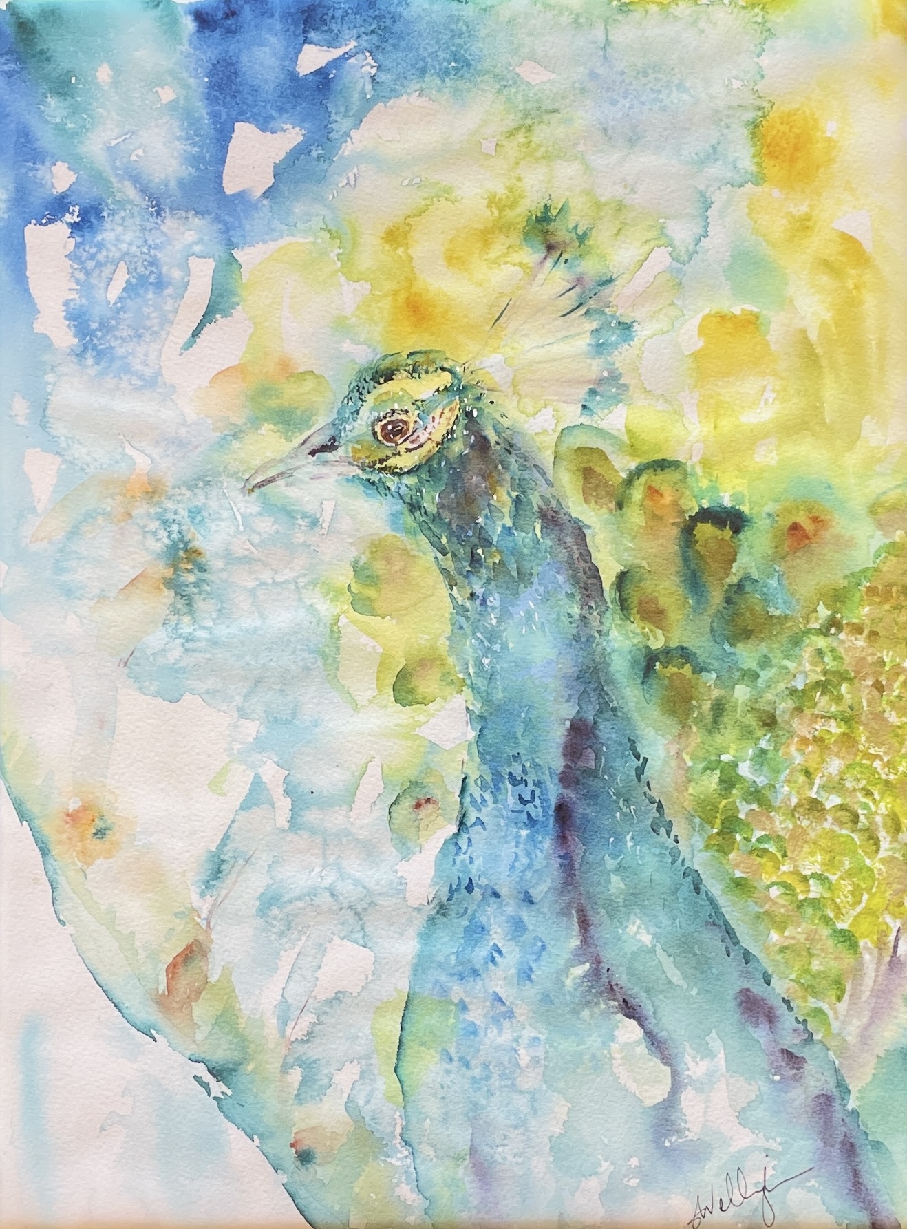 "ENCHANTING" ~ Original Watercolour Painting by Susan Wellingham - Image 4