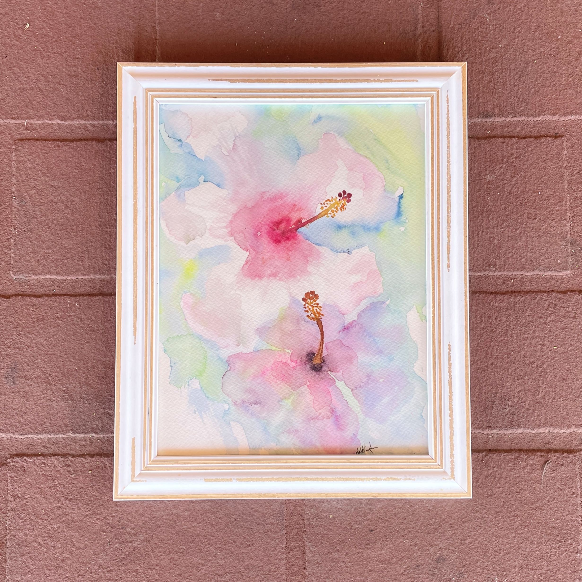 "ETHERAL HIBISCUS" ~ Original Watercolour Painting by Susan Wellingham - Image 2