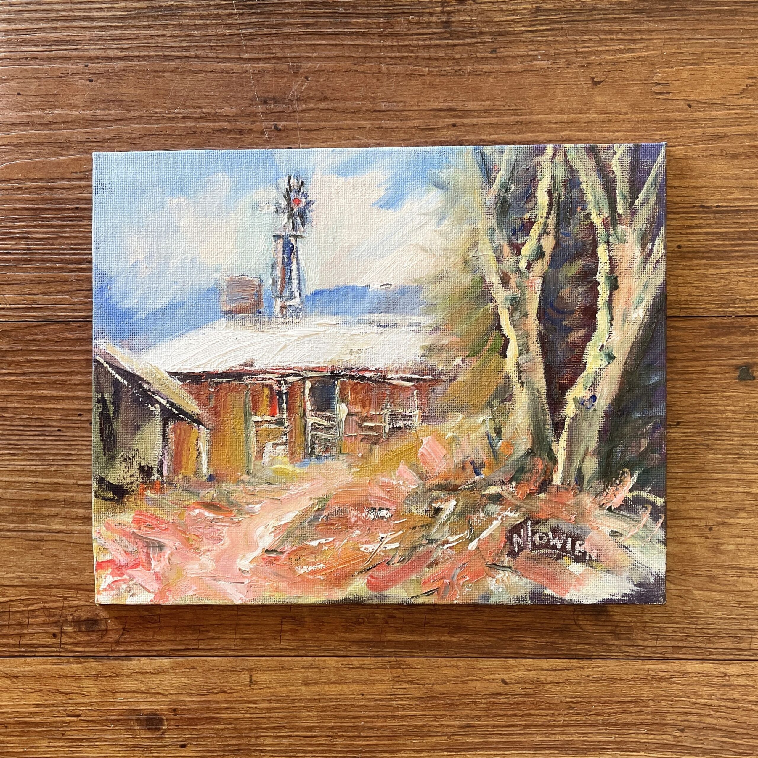 "WINDMILL GLIMPSE" ~ Original Oil Painting by Noela Lowien - Image 2