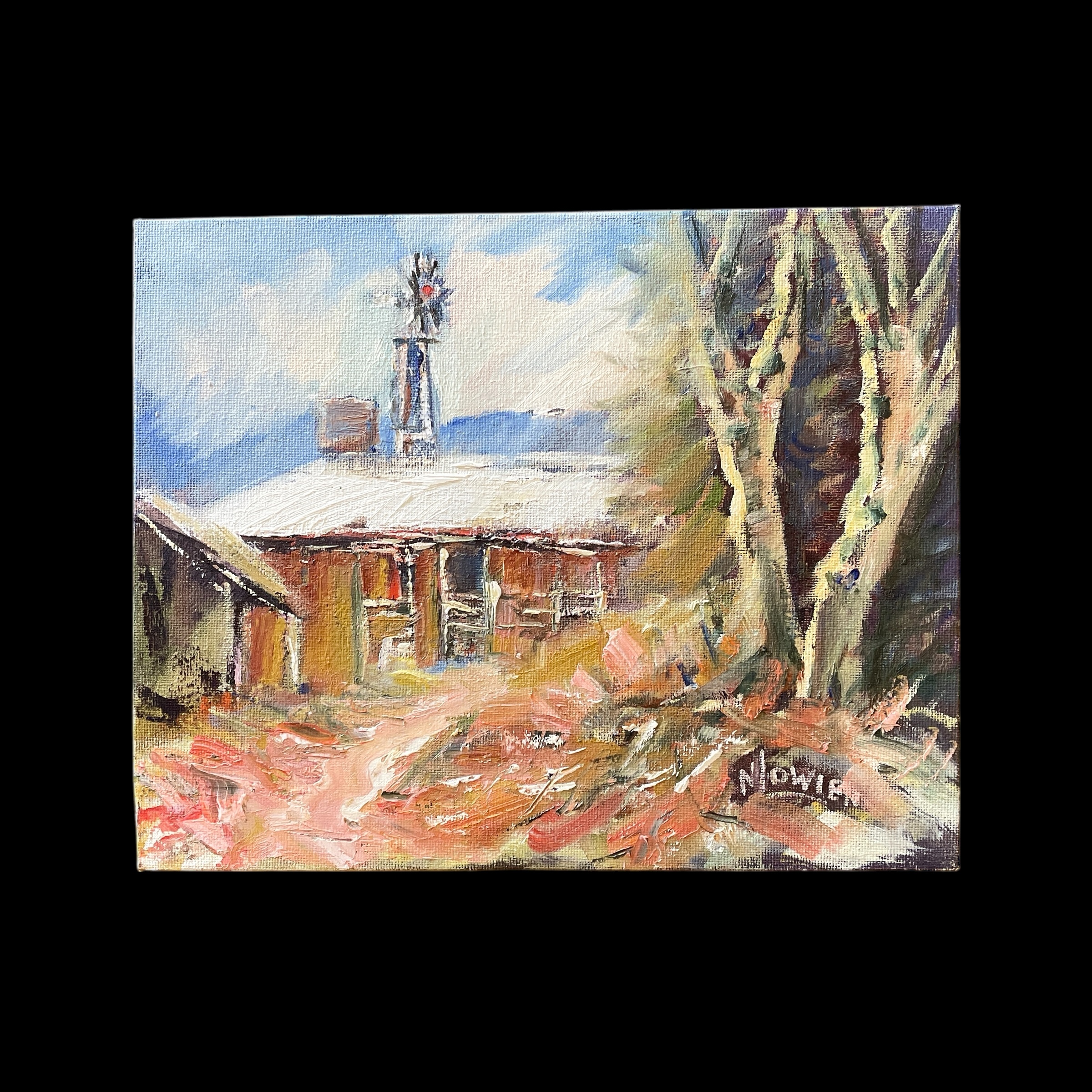"WINDMILL GLIMPSE" ~ Original Oil Painting by Noela Lowien - Image 4