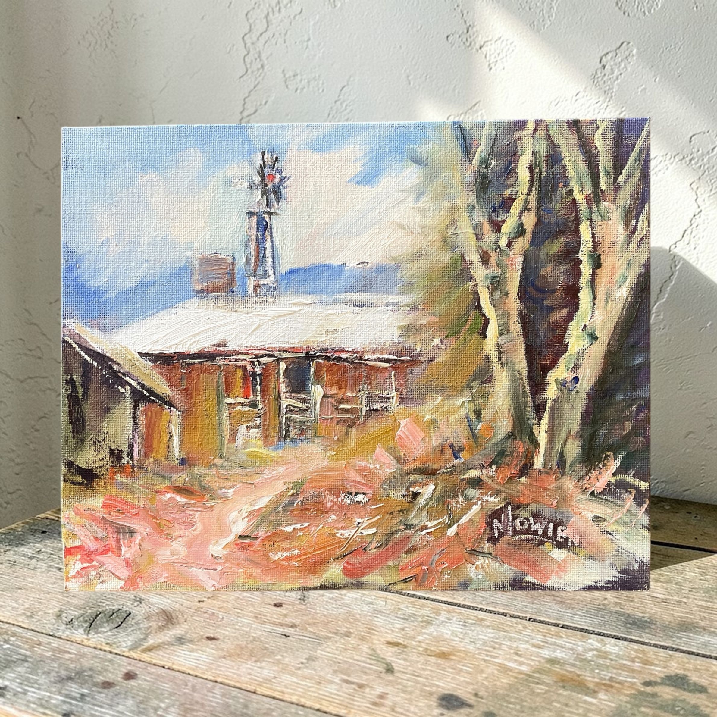 "WINDMILL GLIMPSE" ~ Original Oil Painting by Noela Lowien - Image 5