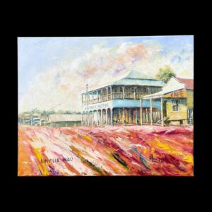 "LINVILLE HOTEL 1940" ~ Original Oil Painting by Noela Lowien