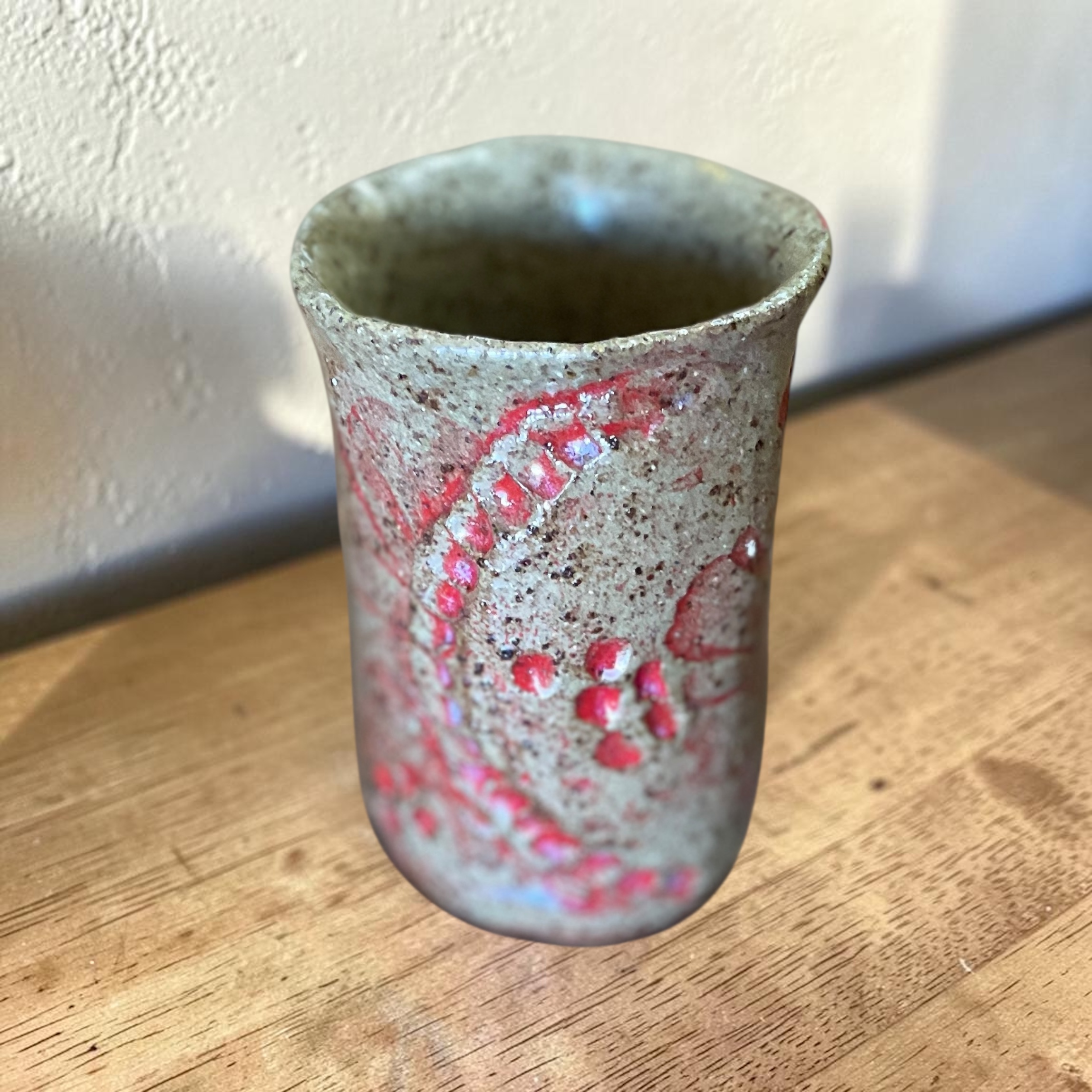"RUSTIC POTTERY PEN HOLDER" #14 by Deborah Dawkings