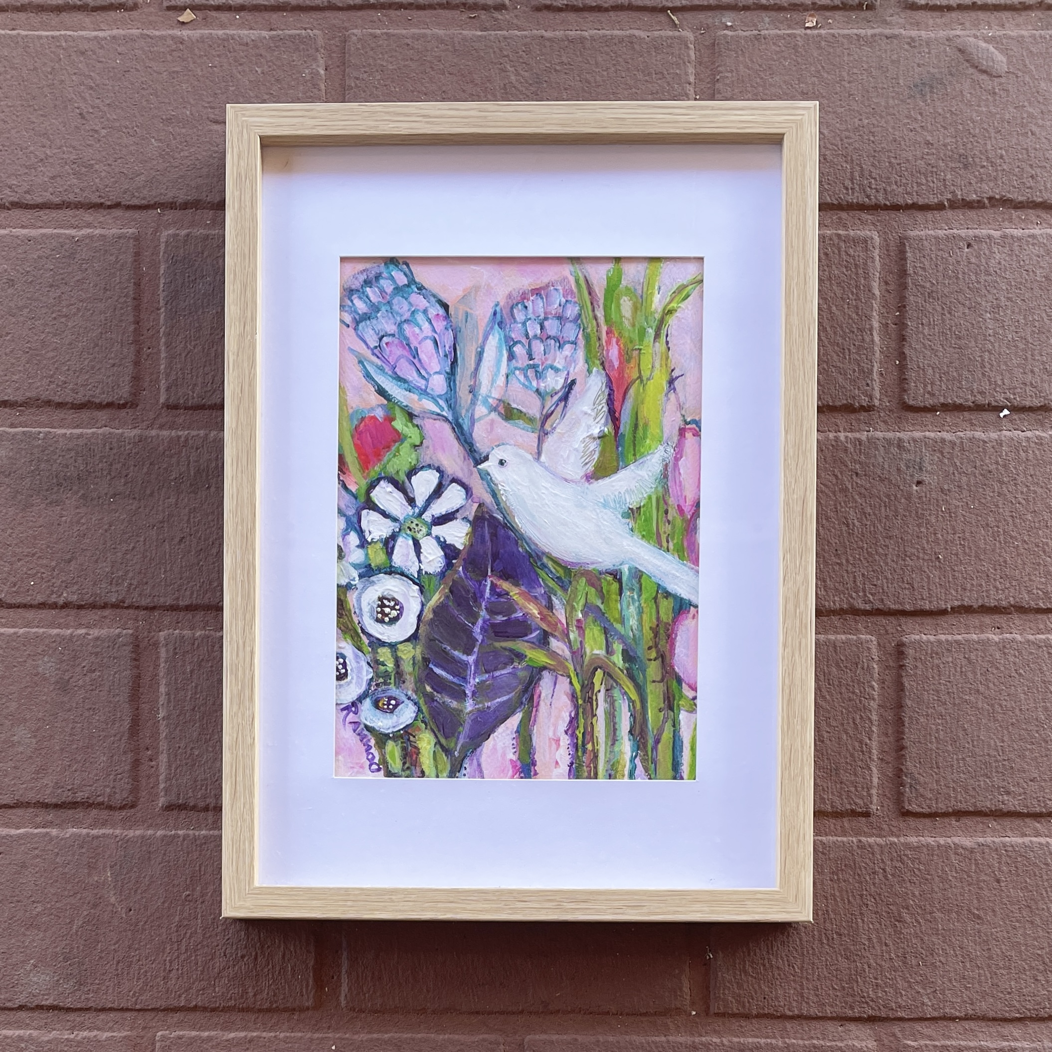 "PEACEFUL" ~ Original Mixed Media Painting by Donna Rivers - Image 2