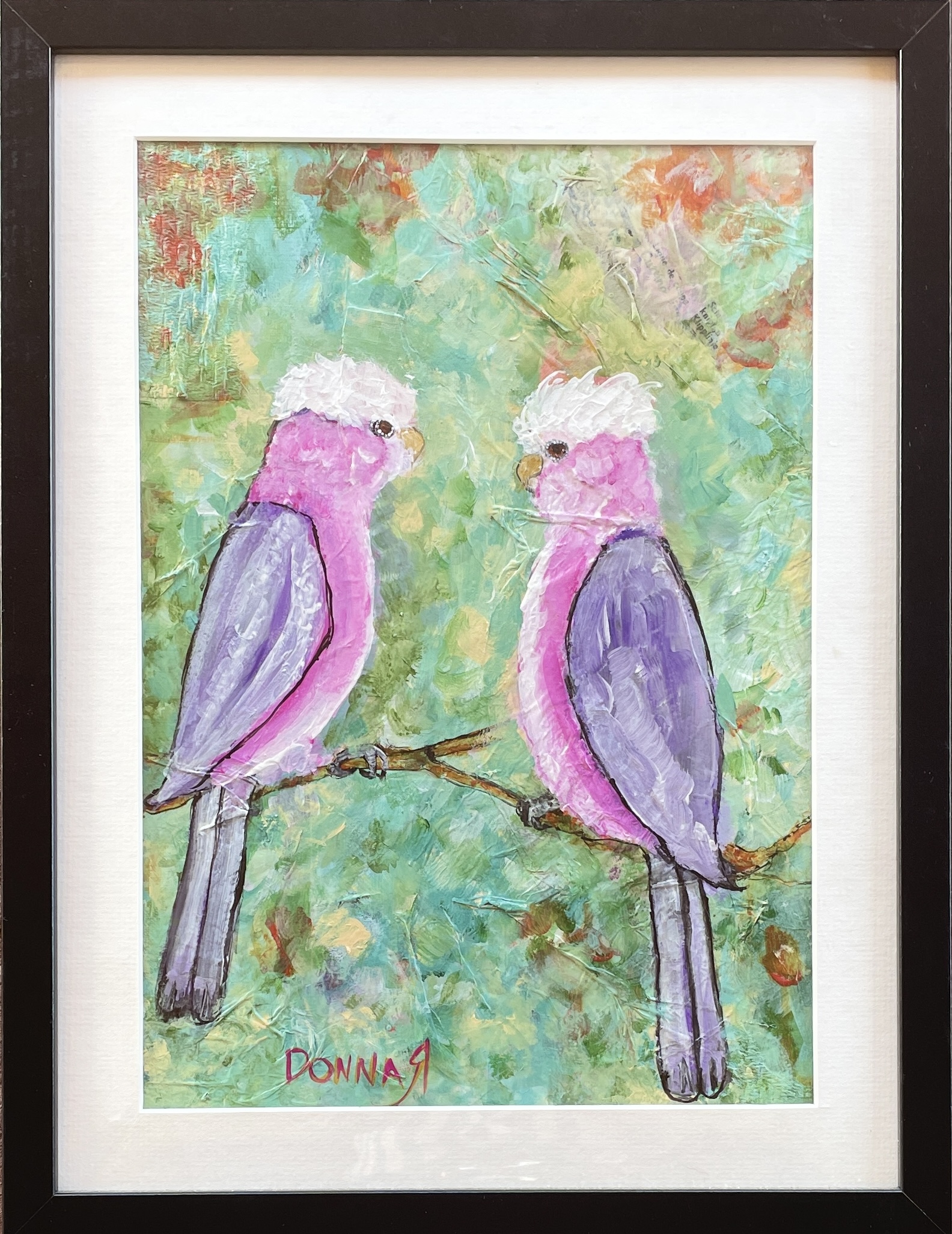 "YOU LOOKIN' AT ME?" ~ Original Mixed Media Painting by Donna Rivers - Image 2