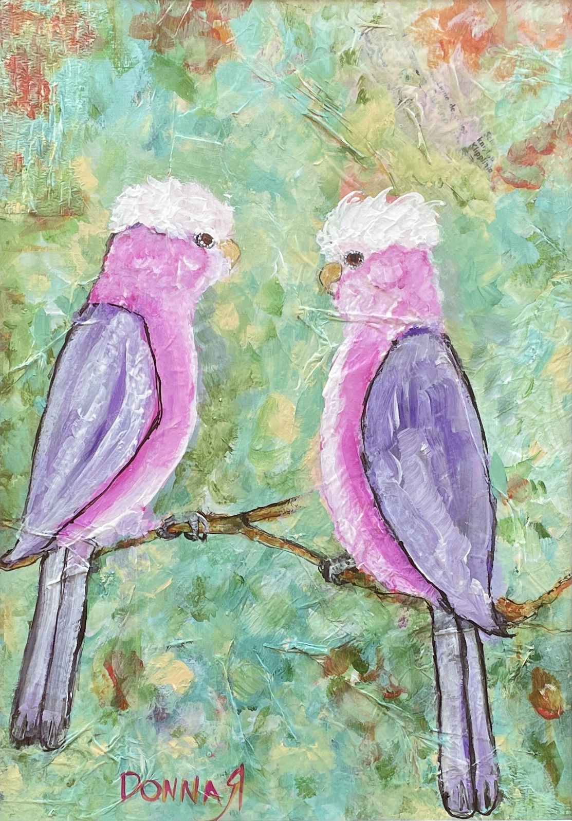"YOU LOOKIN' AT ME?" ~ Original Mixed Media Painting by Donna Rivers - Image 3