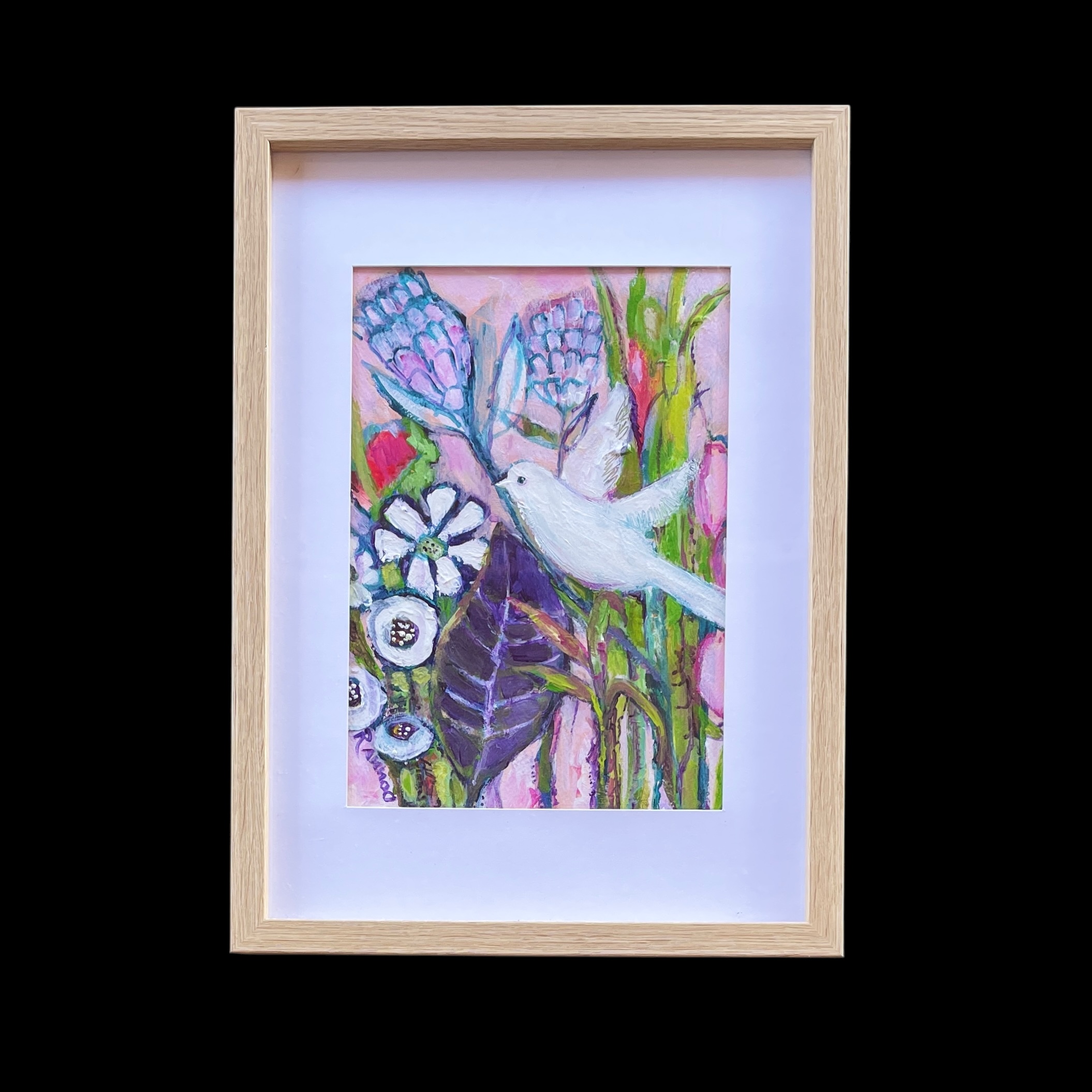"PEACEFUL" ~ Original Mixed Media Painting by Donna Rivers - Image 5