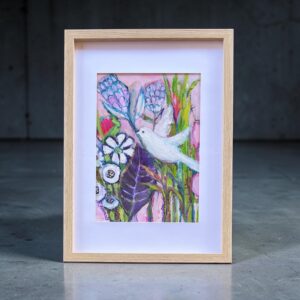 "PEACEFUL" ~ Original Mixed Media Painting by Donna Rivers