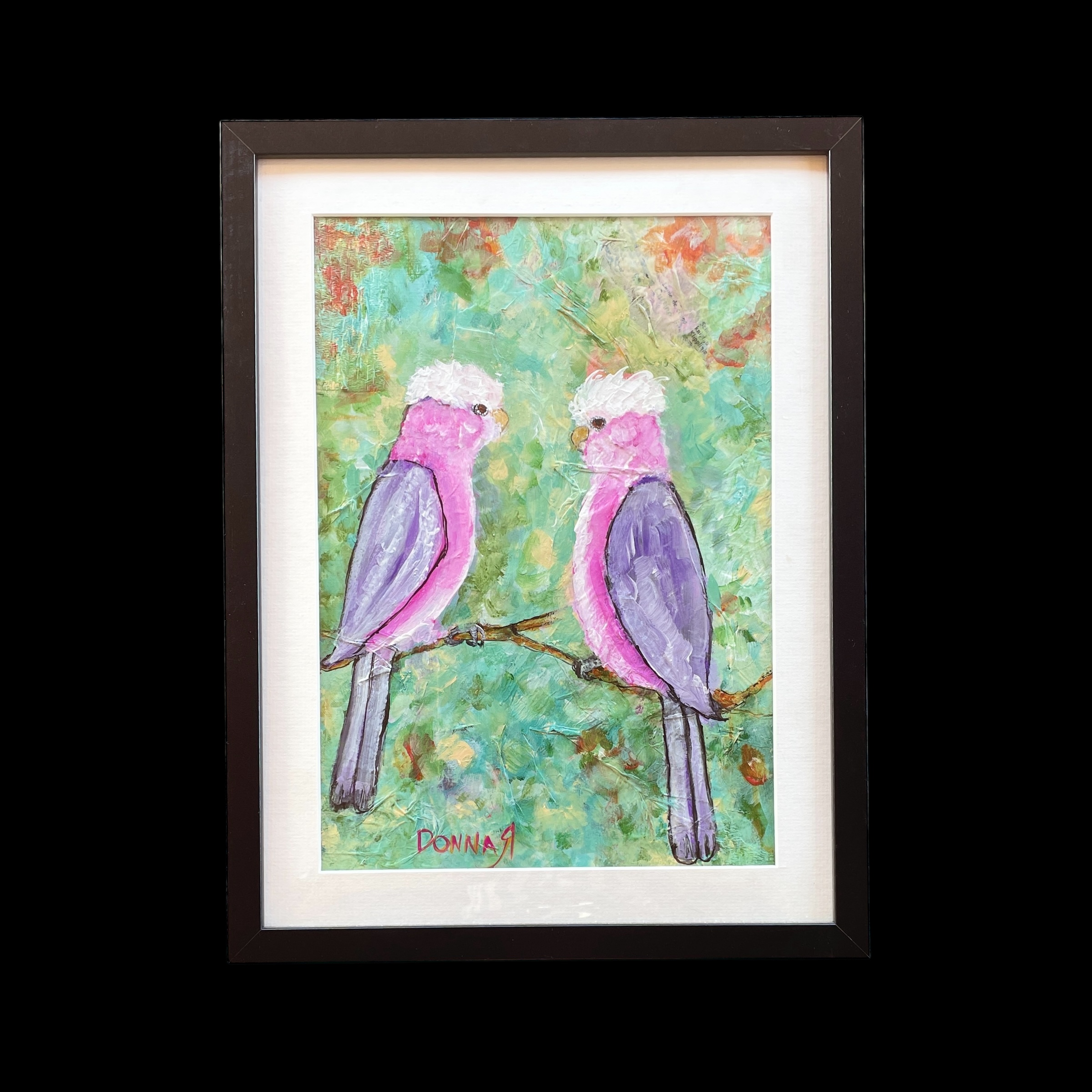 "YOU LOOKIN' AT ME?" ~ Original Mixed Media Painting by Donna Rivers - Image 4