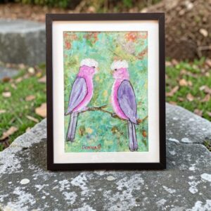 "YOU LOOKIN' AT ME?" ~ Original Mixed Media Painting by Donna Rivers