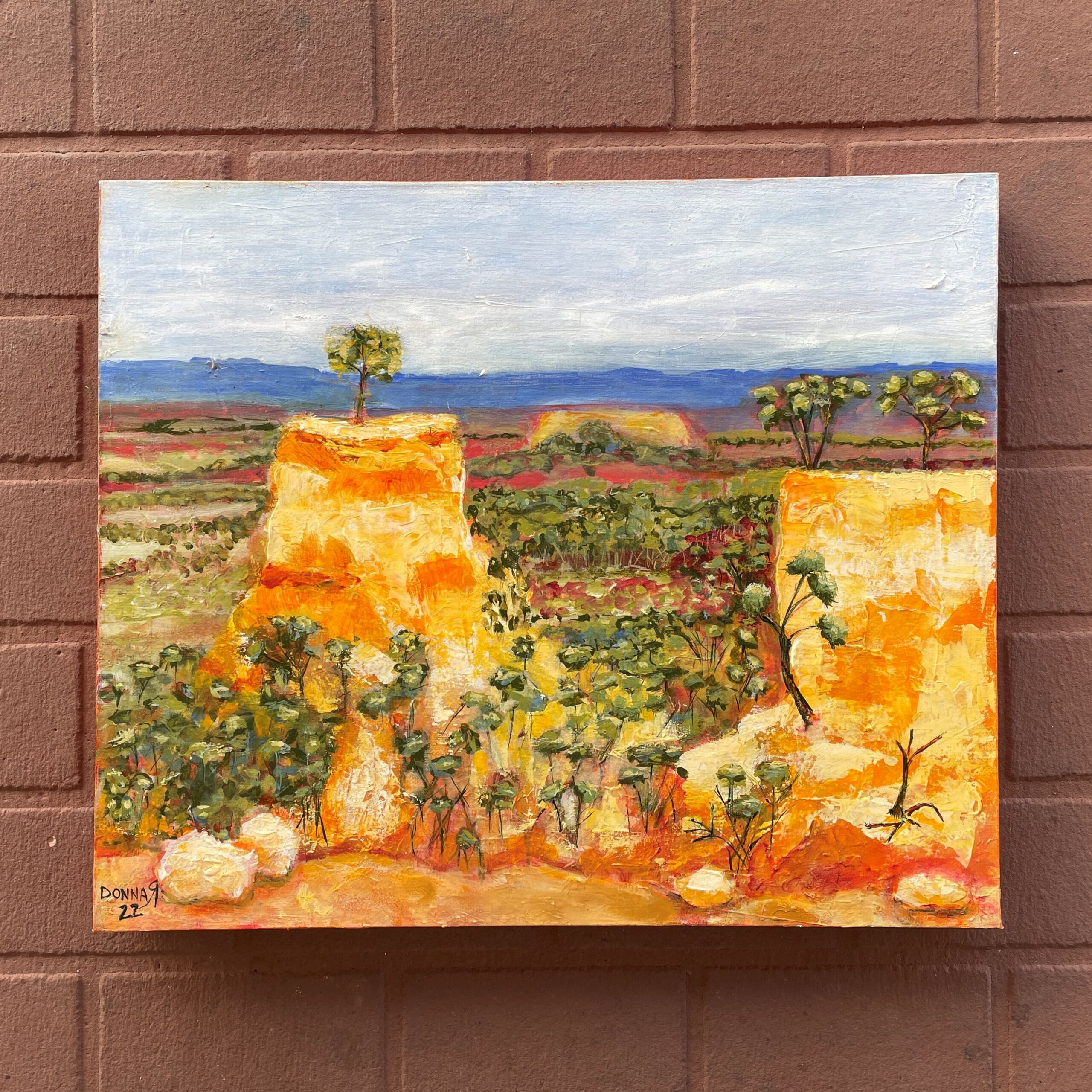 "MT SLOWCOMBE" ~ Original Acrylic Painting by Donna Rivers - Image 2