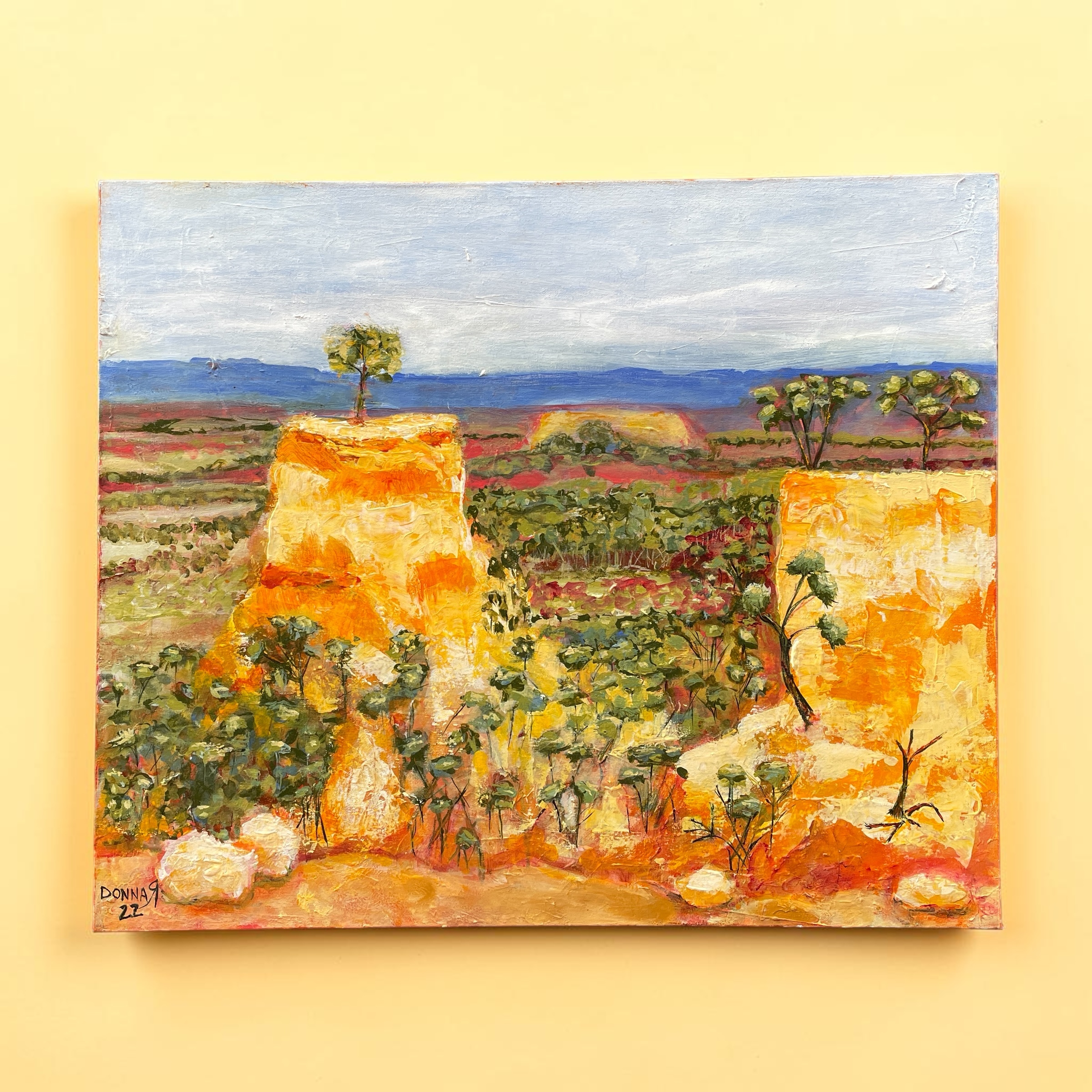 "MT SLOWCOMBE" ~ Original Acrylic Painting by Donna Rivers - Image 5