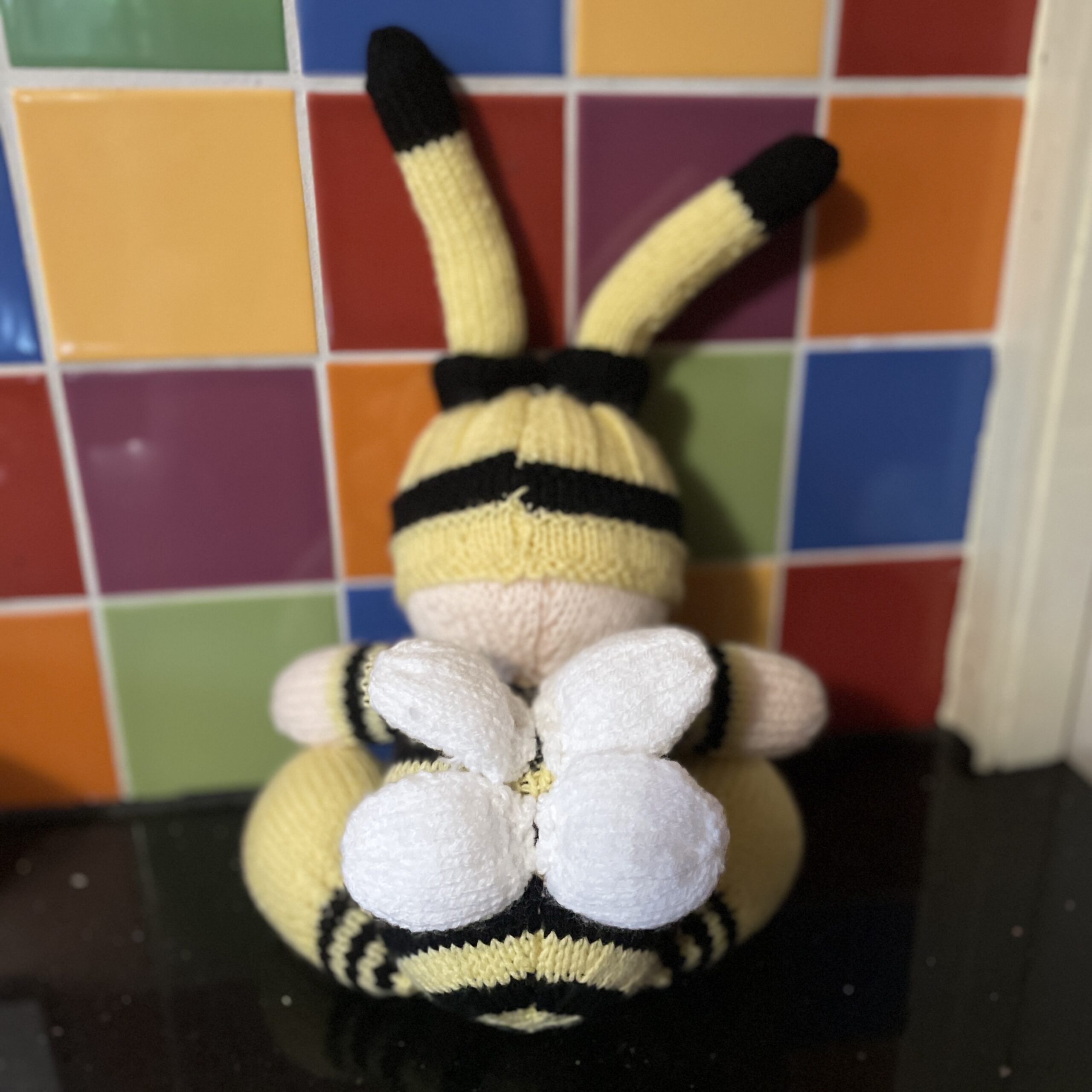 "BARNEY BUMBLEBEE" ~ Hand Knitted Soft Toy by Lee Stewart - Image 2