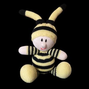 "BARNEY BUMBLEBEE" ~ Hand Knitted Soft Toy by Lee Stewart