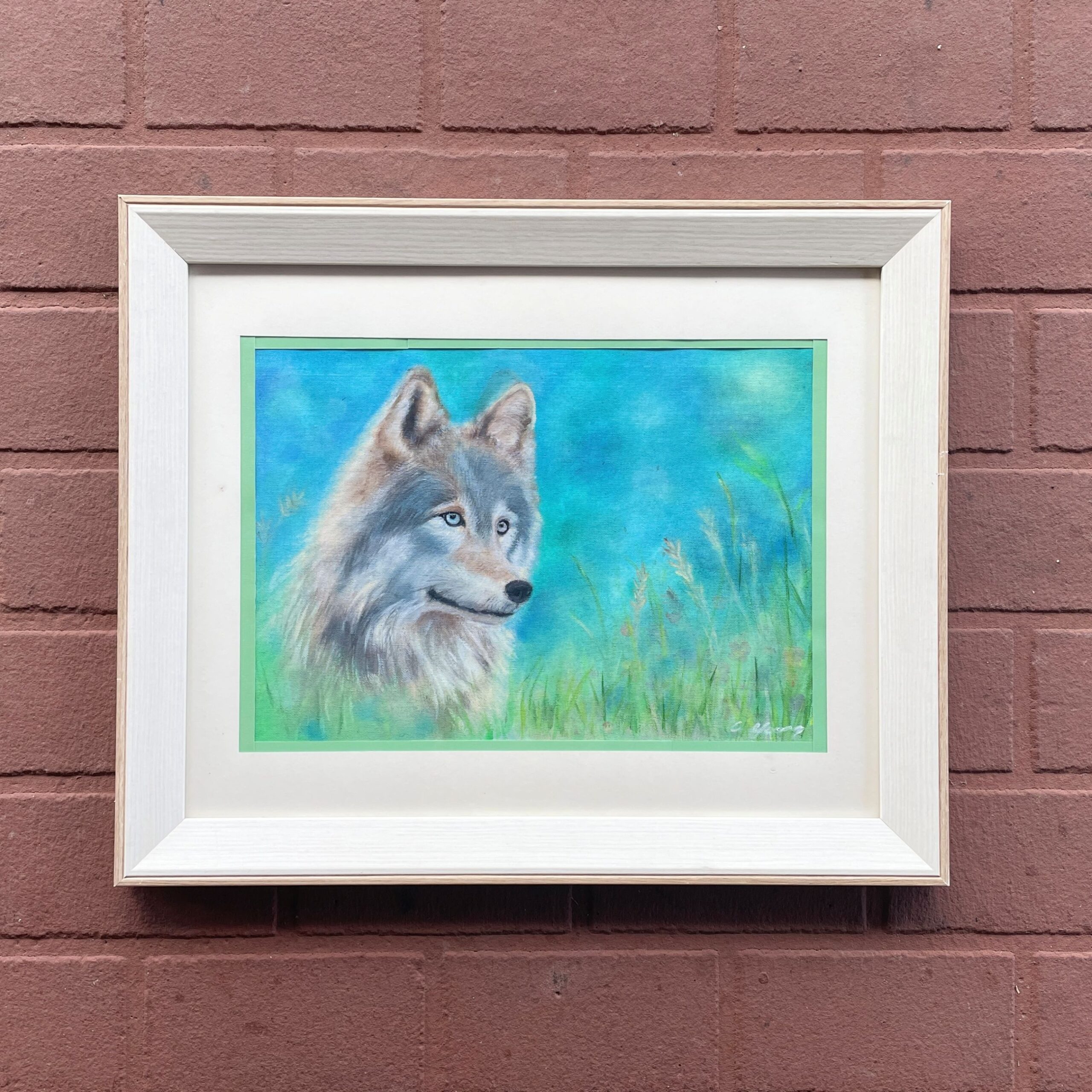 "LONE WOLF" ~ Original Acrylic Painting by Chris Young - Image 2