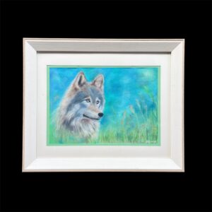 "LONE WOLF" ~ Original Acrylic Painting by Chris Young