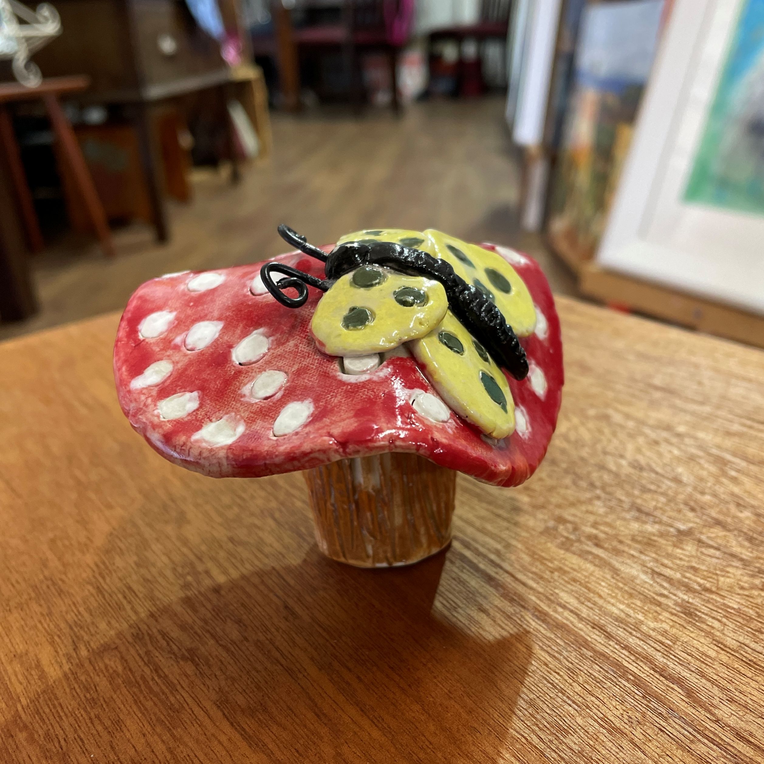 "TOADSTOOL AND BUTTERFLY" ~ Handmade Pottery by Jenny Shergold - Image 3
