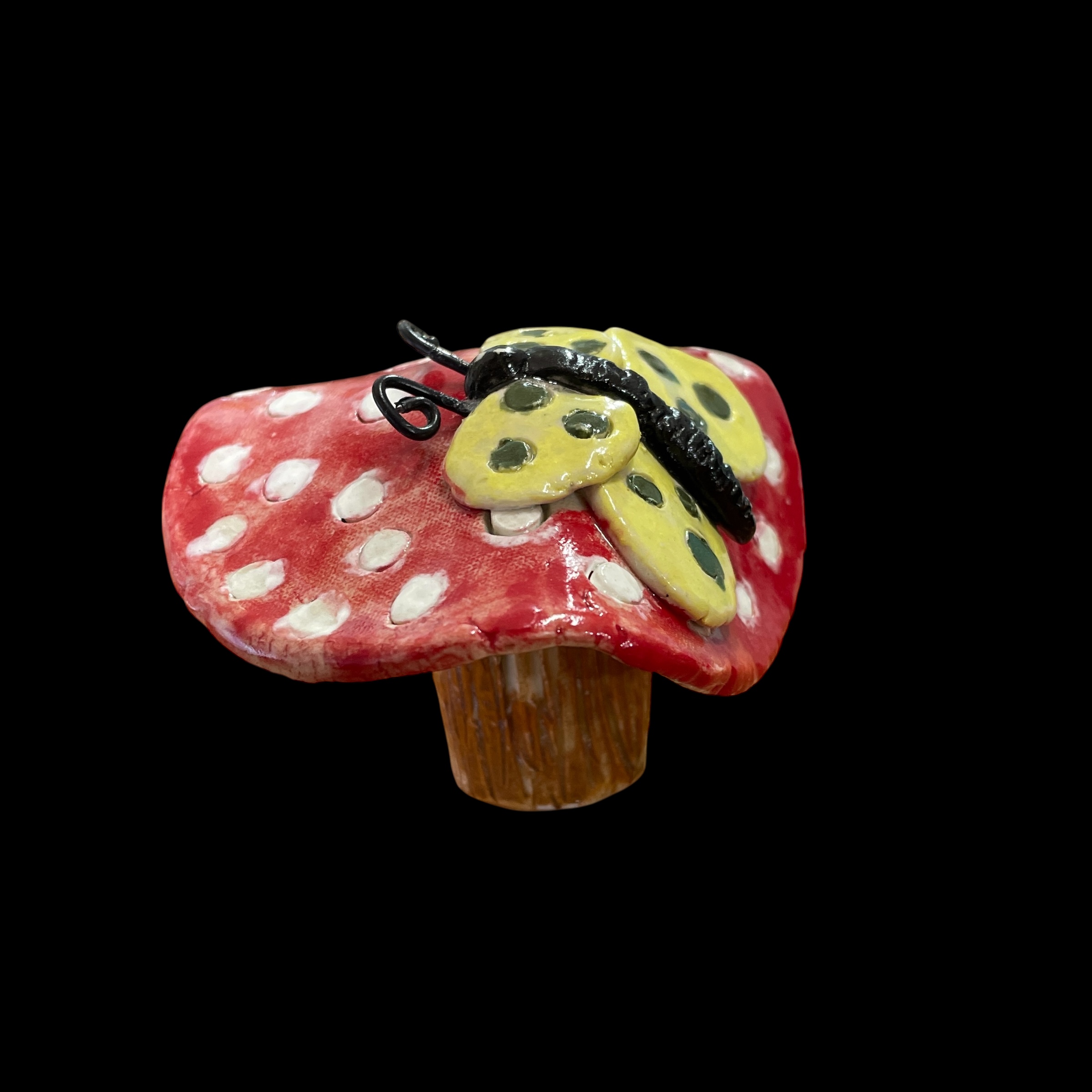 "TOADSTOOL AND BUTTERFLY" ~ Handmade Pottery by Jenny Shergold - Image 2