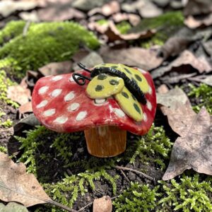 "TOADSTOOL AND BUTTERFLY" ~ Handmade Pottery by Jenny Shergold