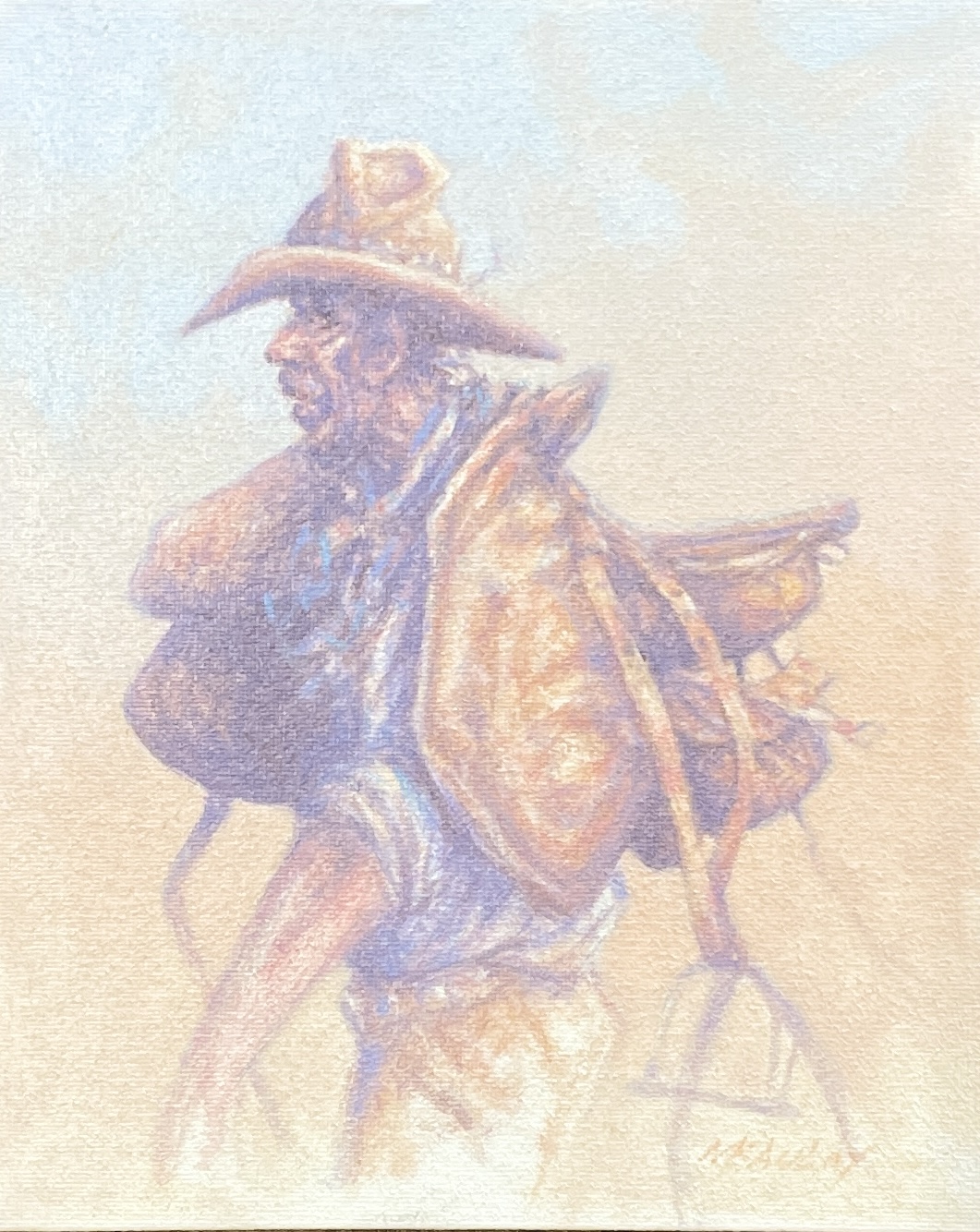 "A DAY AT THE OFFICE" ~ Original Oil on Canvas Board by Tom McAulay - Image 4