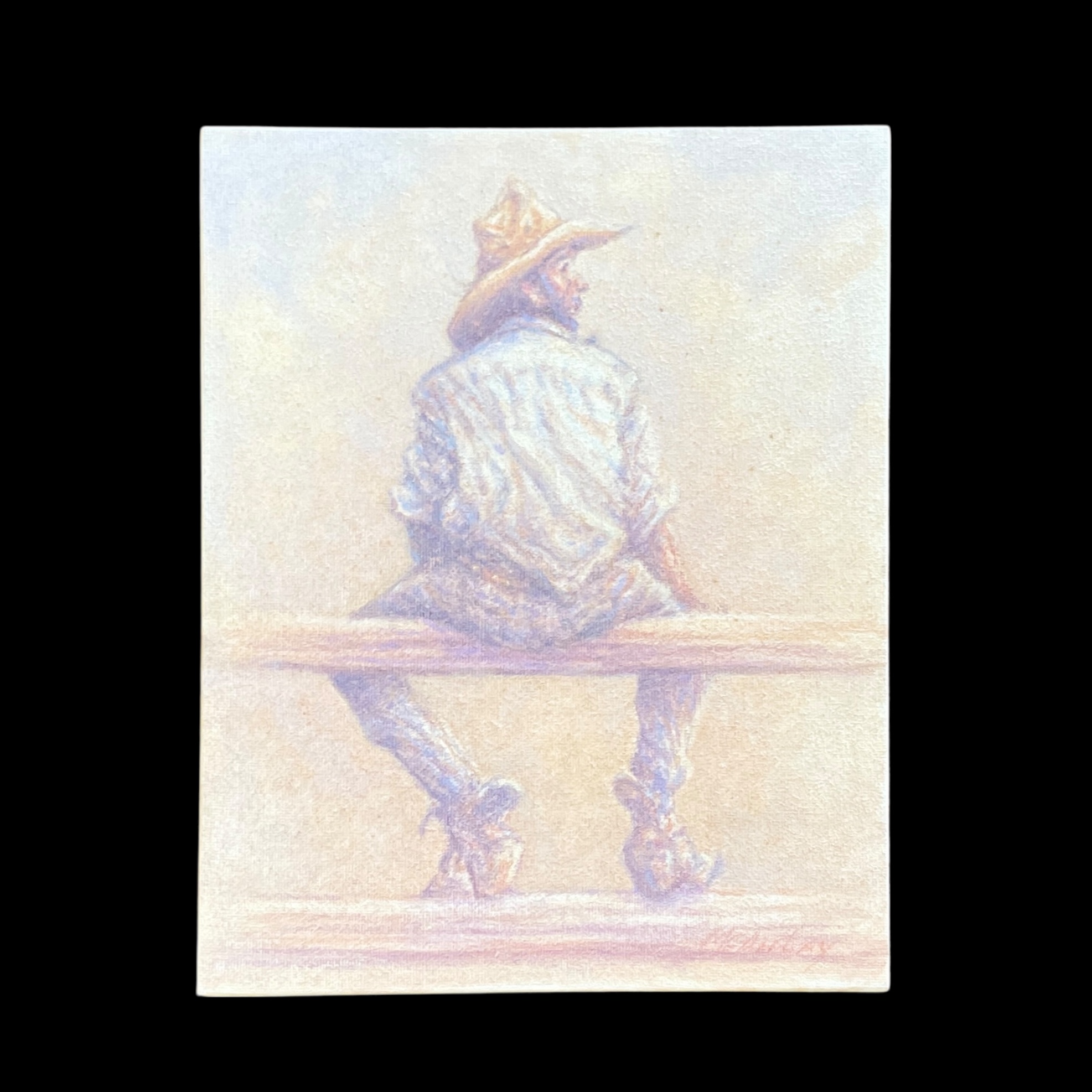 "WAITING ON THE RAILS" ~ Original Oil Painting by Tom McAulay - Image 5