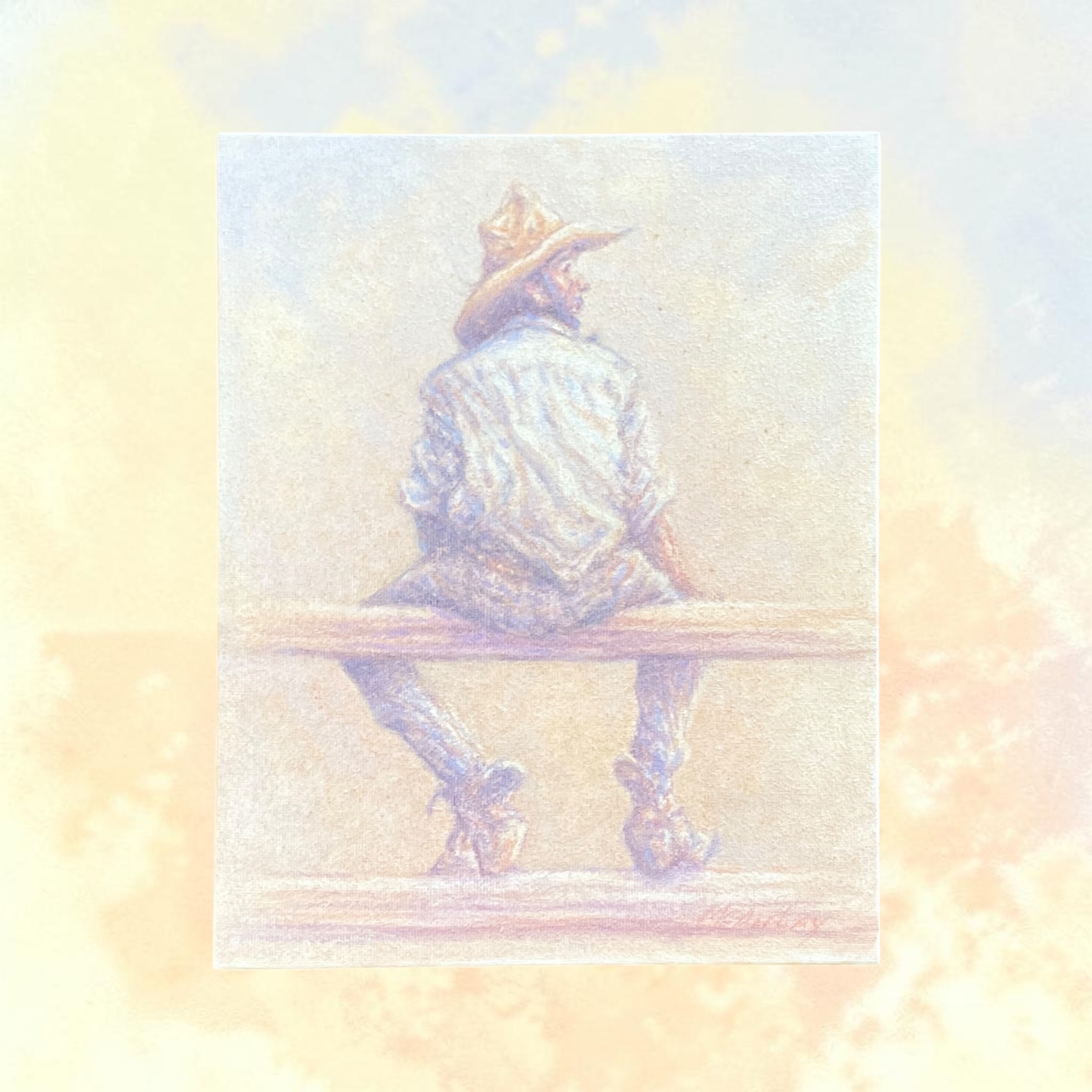 "WAITING ON THE RAILS" ~ Original Oil Painting by Tom McAulay - Image 6