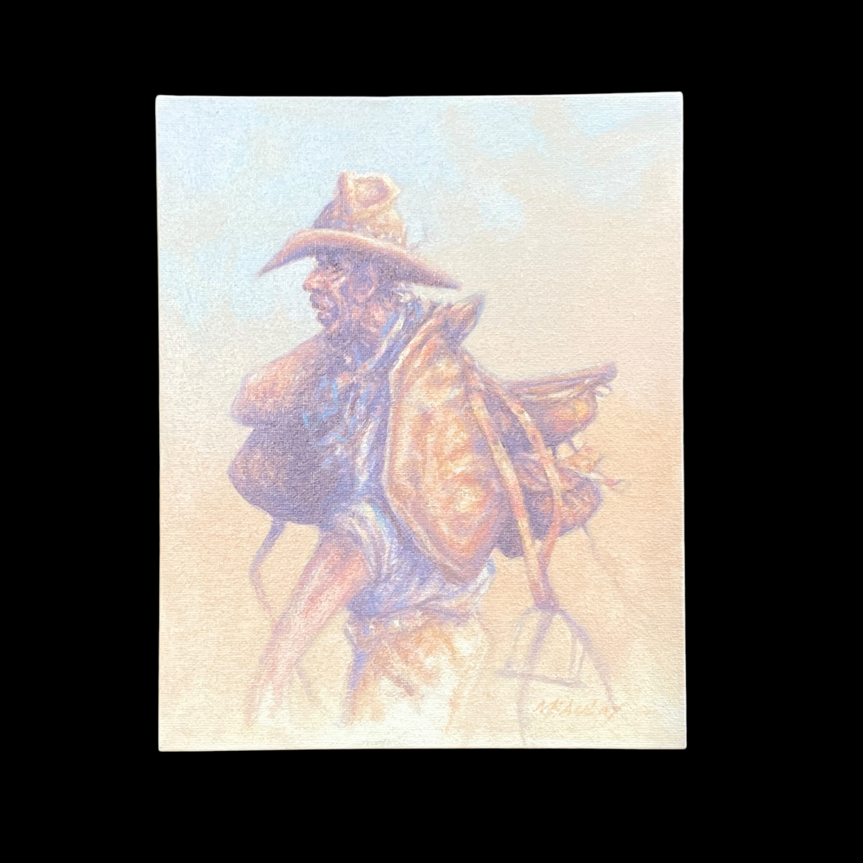 "A DAY AT THE OFFICE" ~ Original Oil on Canvas Board by Tom McAulay