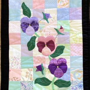 "PANSIES" Patchwork Wall Hanging by Kath Kingston