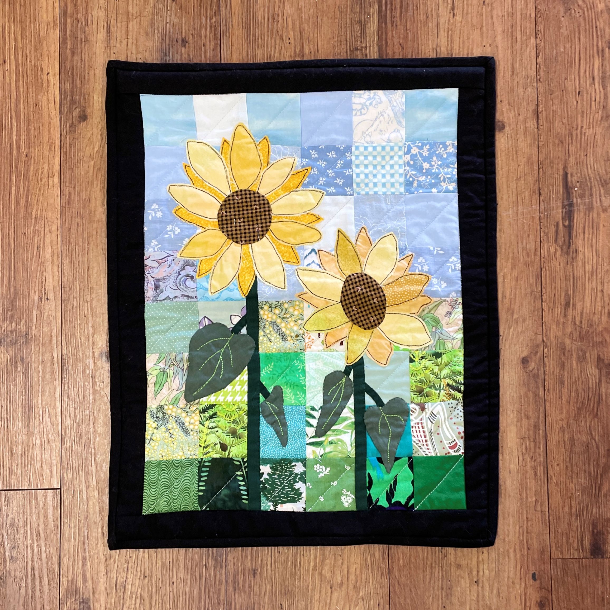 "SUNFLOWERS" Patchwork Wall Hanging by Kath Kingston - Image 2