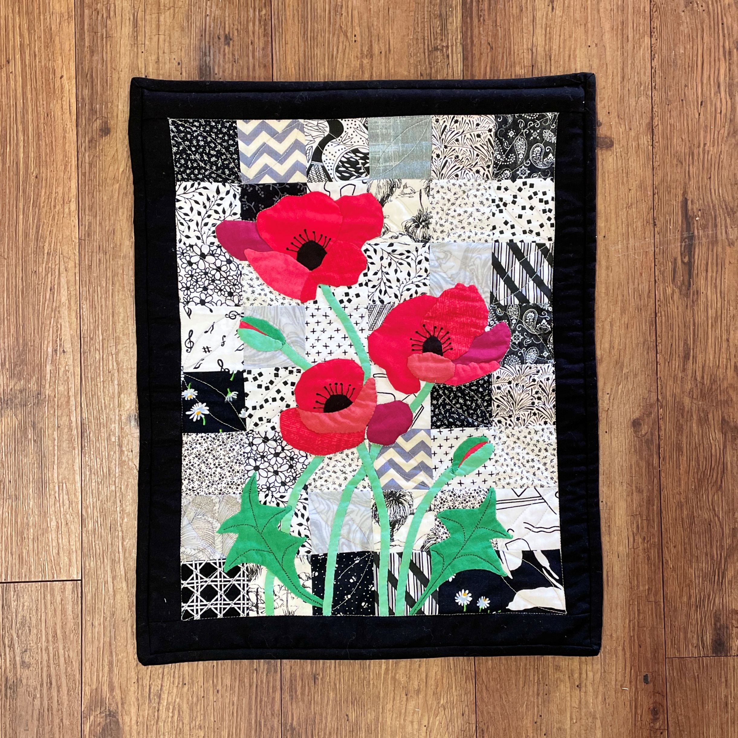 "POPPIES" Patchwork Wall Hanging by Kath Kingston - Image 2