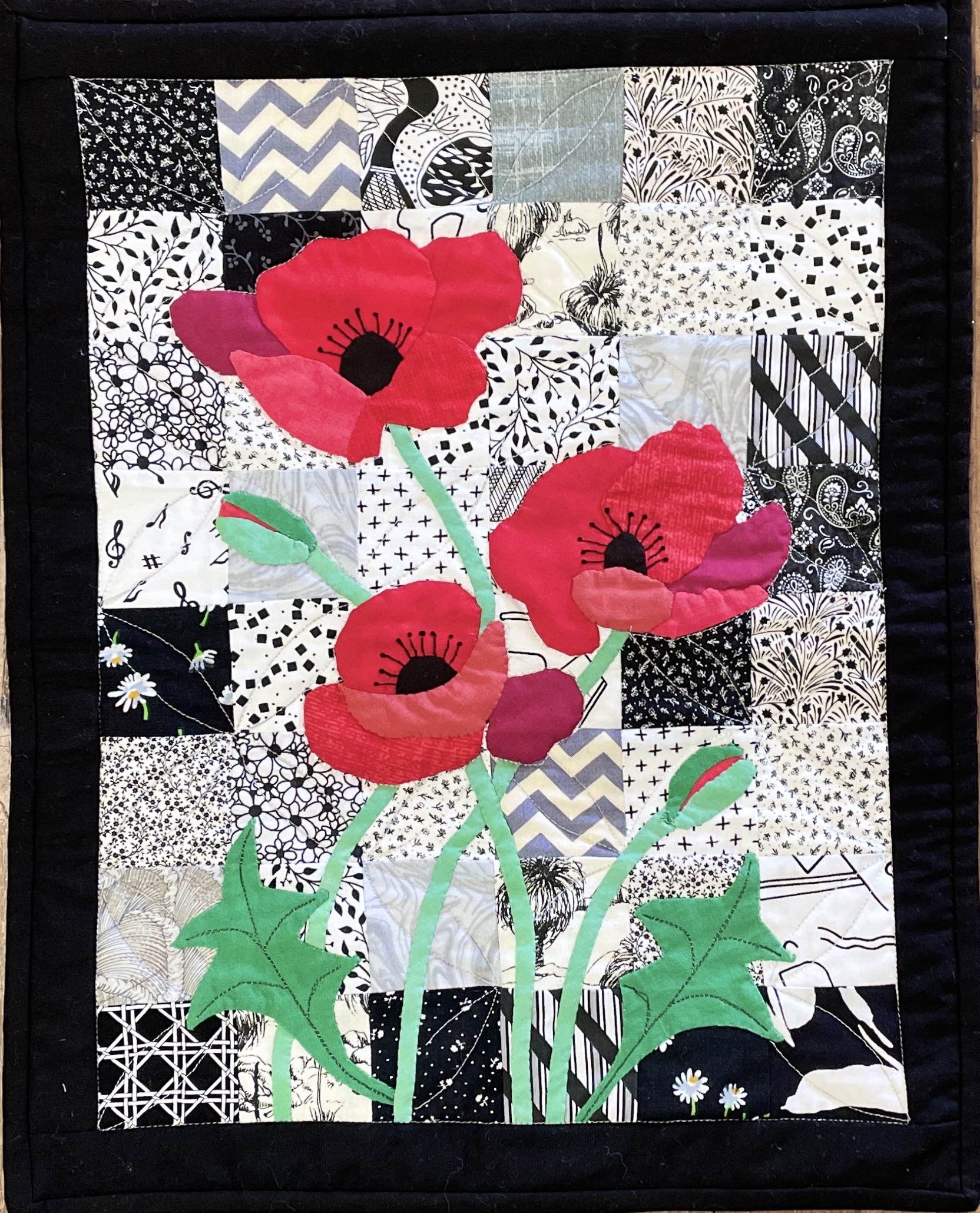 "POPPIES" Patchwork Wall Hanging by Kath Kingston