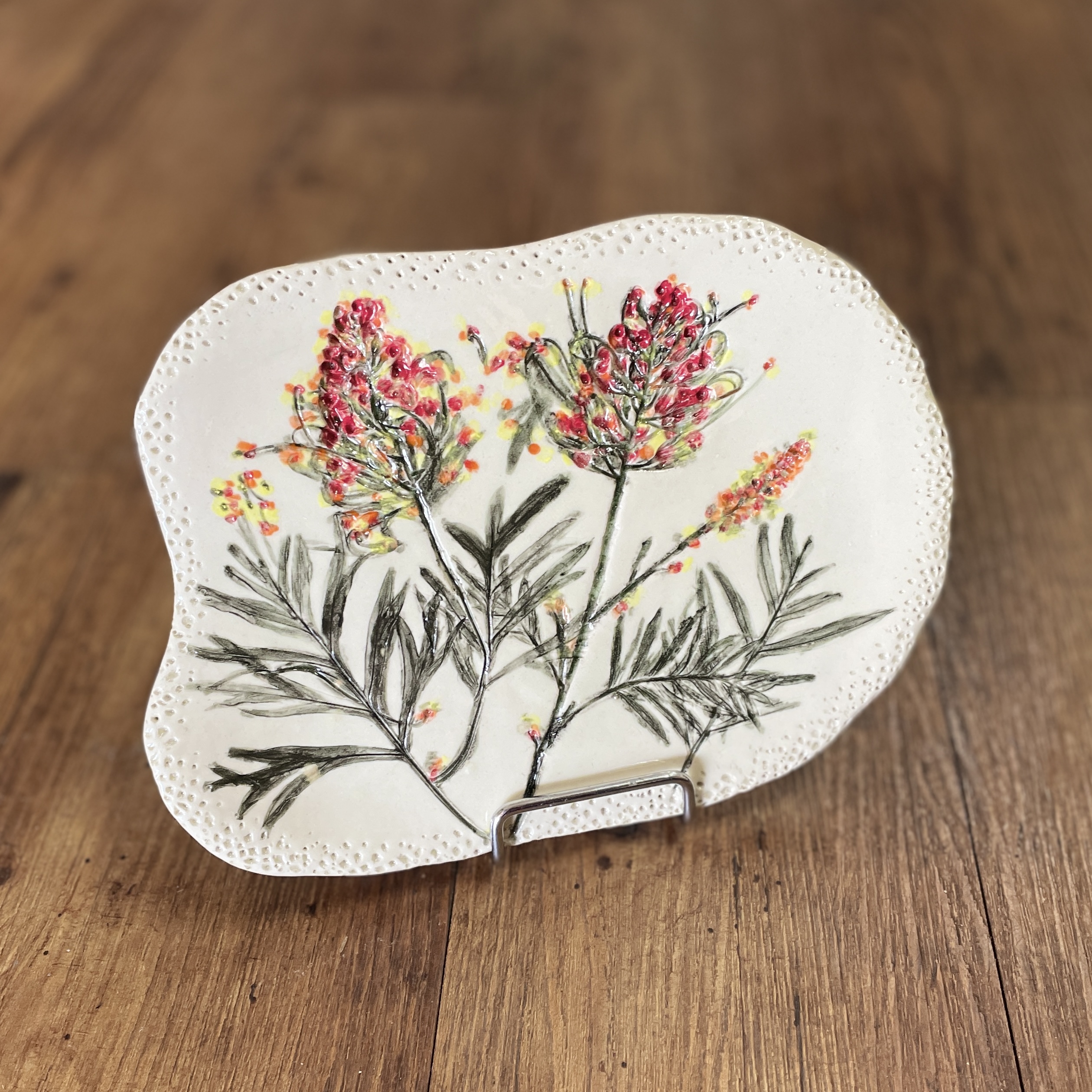 "GREVILLEA PLATE" ~ Handmade Pottery by Jenny Shergold - Image 3
