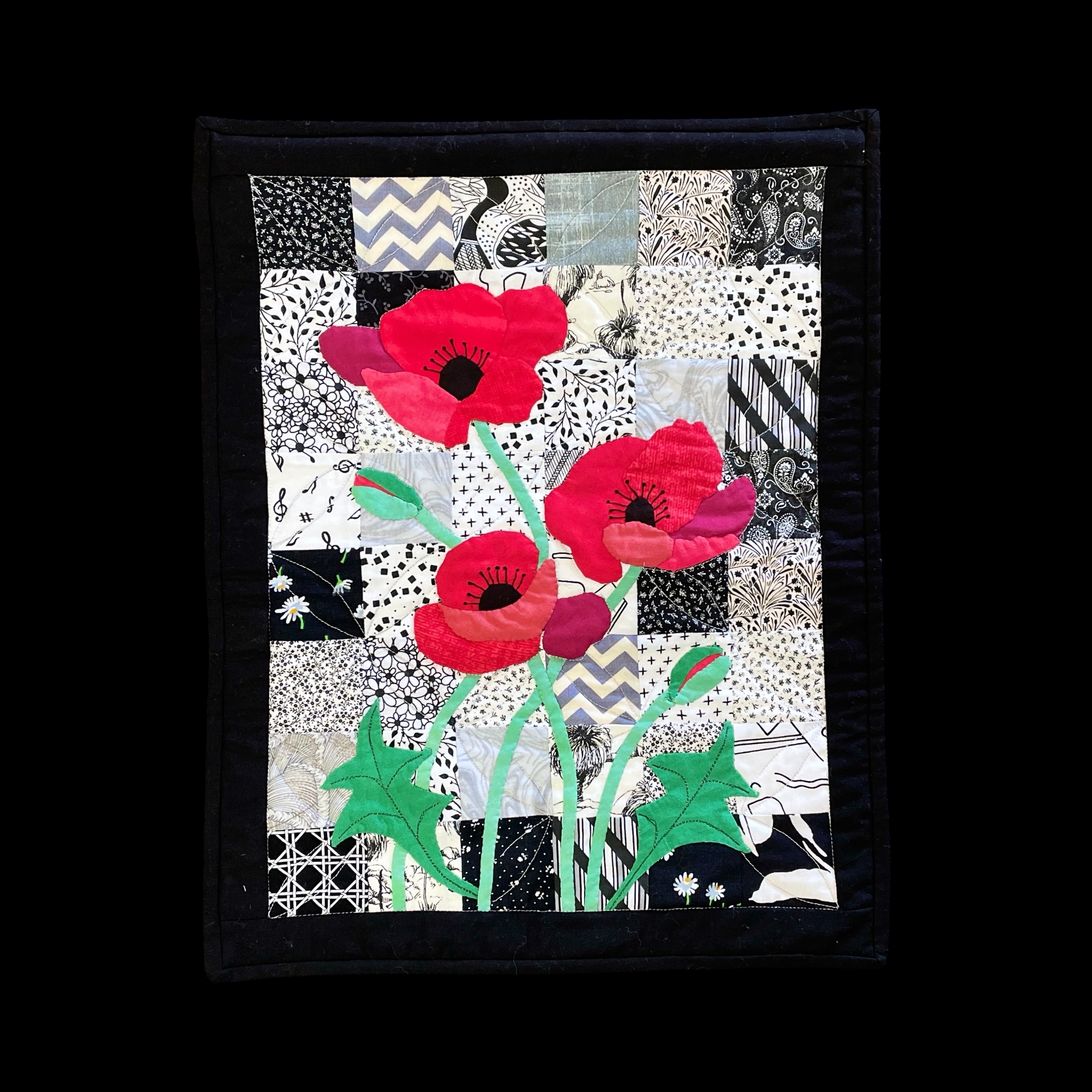 "POPPIES" Patchwork Wall Hanging by Kath Kingston - Image 4