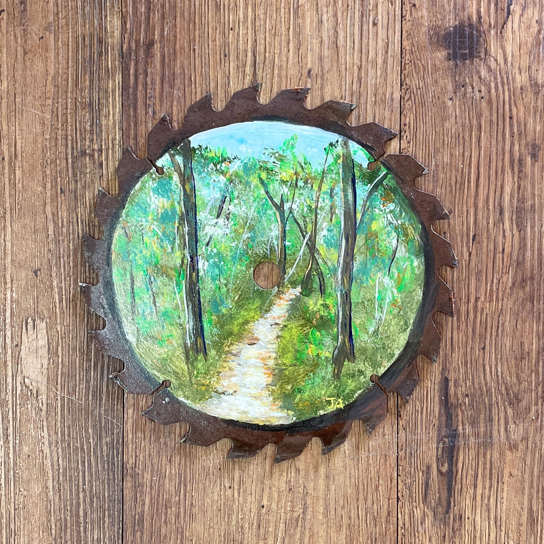 "BUSH WALK" ~ Original Acrylic Painting by Julie Burton-Jones - Image 2