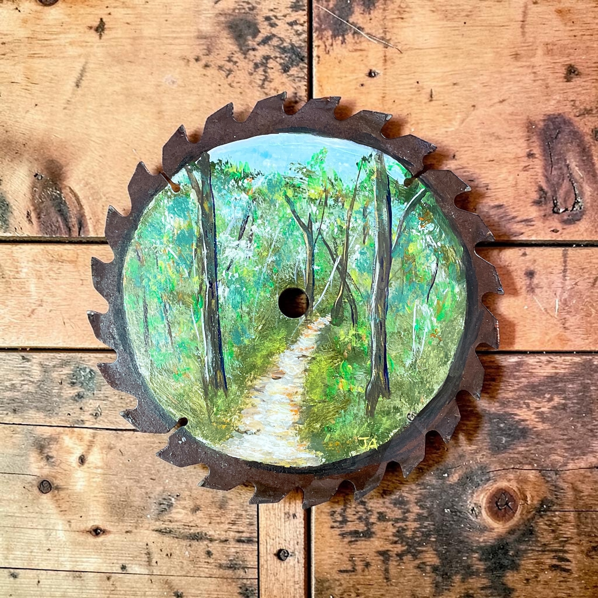 "BUSH WALK" ~ Original Acrylic Painting by Julie Burton-Jones - Image 3