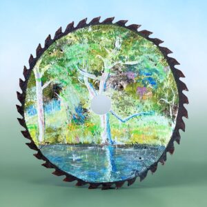 "MORNINGS AT THE LAGOON" ~ Original Acrylic Painting by Julie Burton-Jones