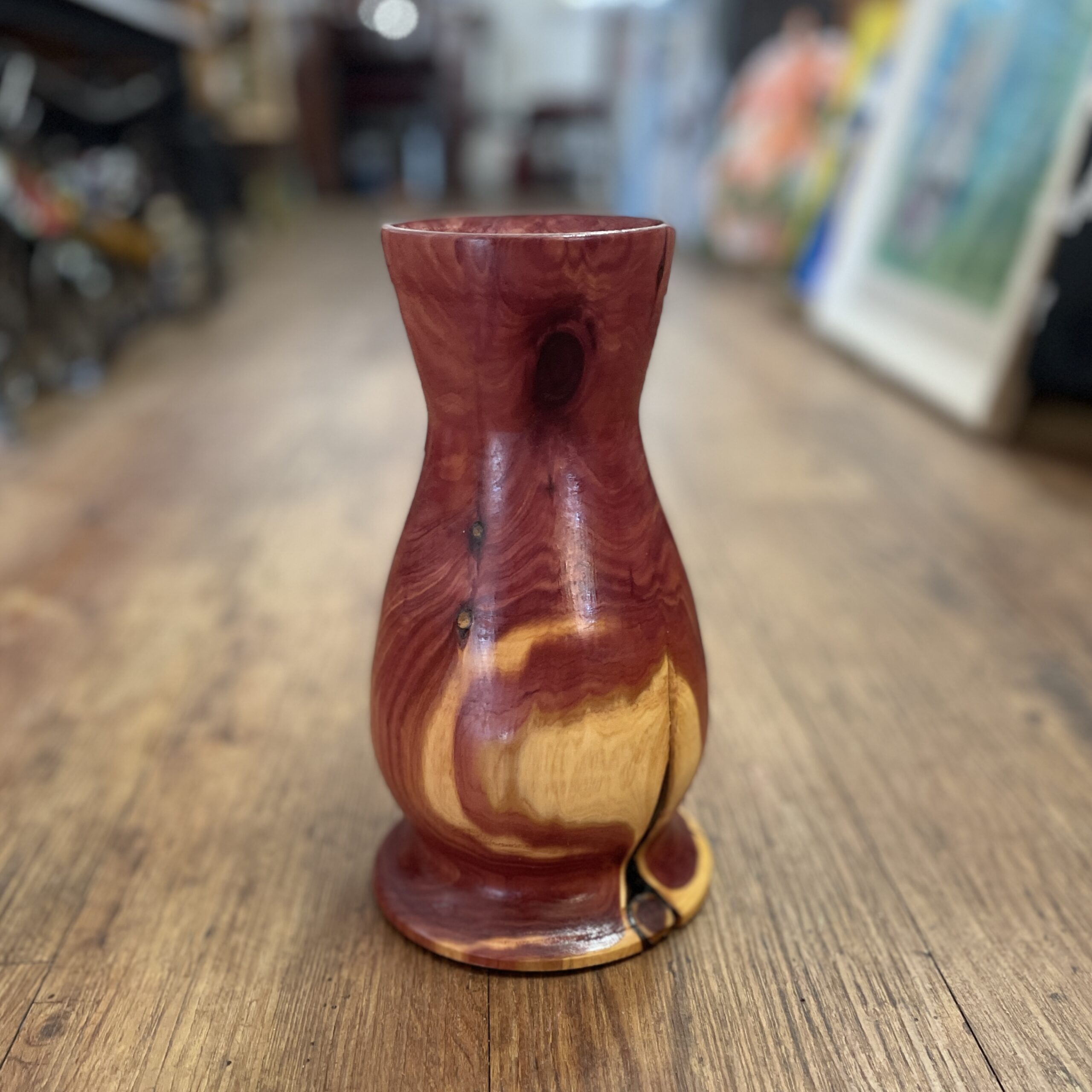 "JUNIPER VASE" ~ Hand Turned Timber by Greg Skippen - Image 5