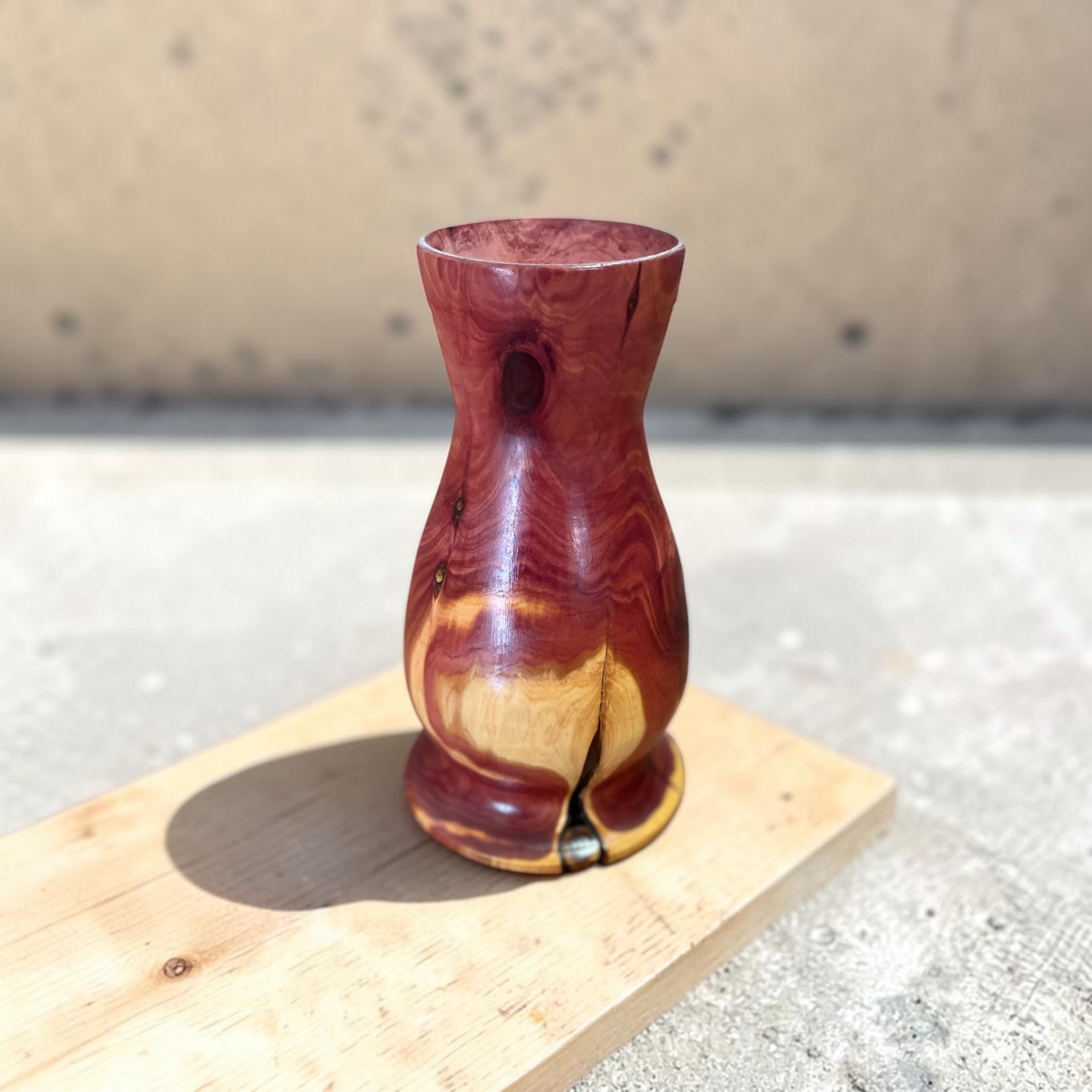 "JUNIPER VASE" ~ Hand Turned Timber by Greg Skippen - Image 6