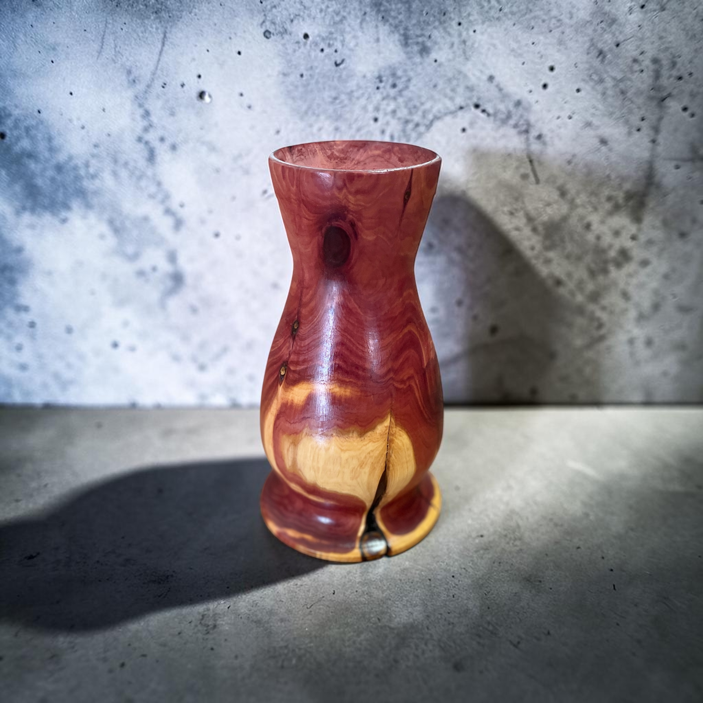 "JUNIPER VASE" ~ Hand Turned Timber by Greg Skippen