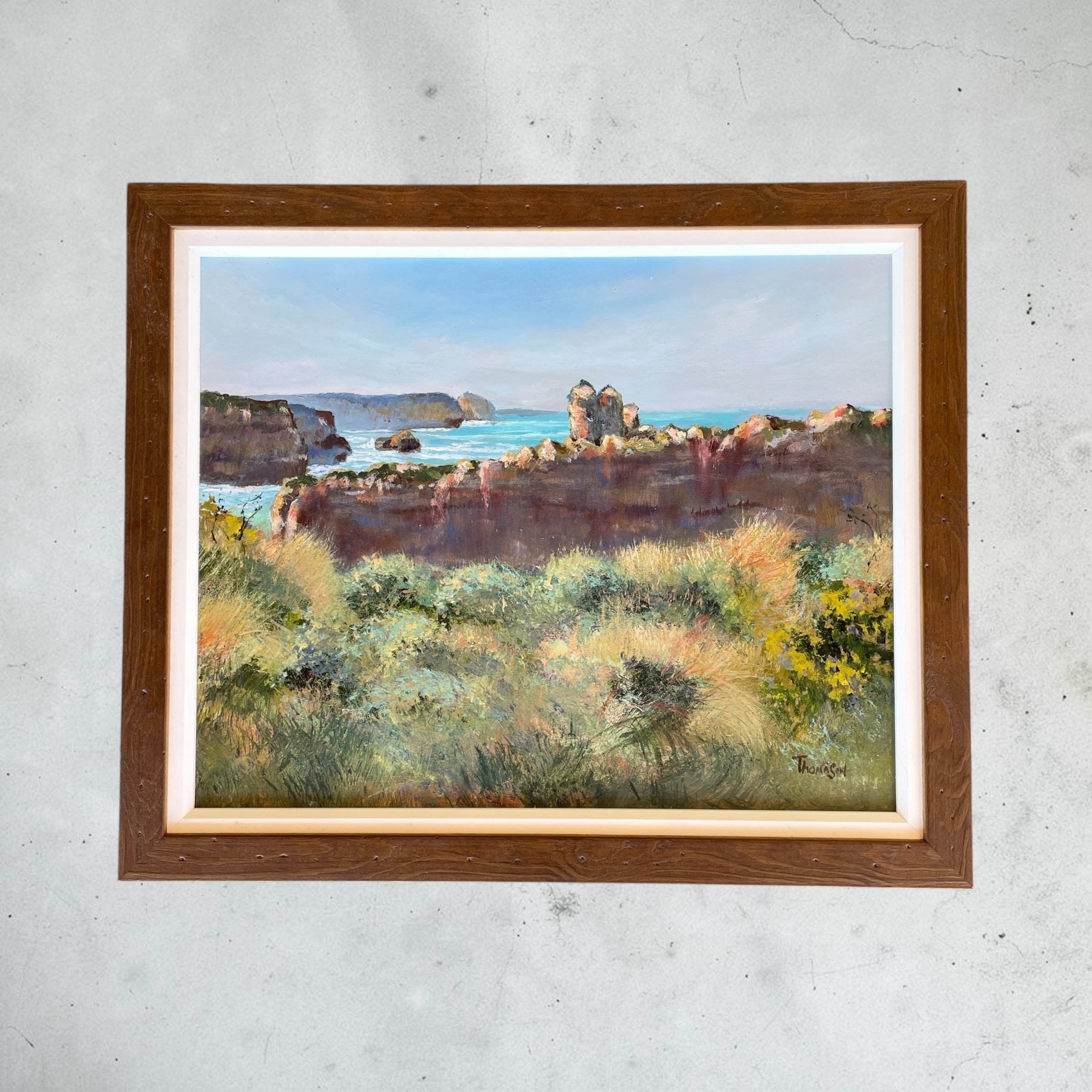"GREAT OCEAN ROAD 2" ~ Original Acrylic Painting by Tom Mason - Image 2