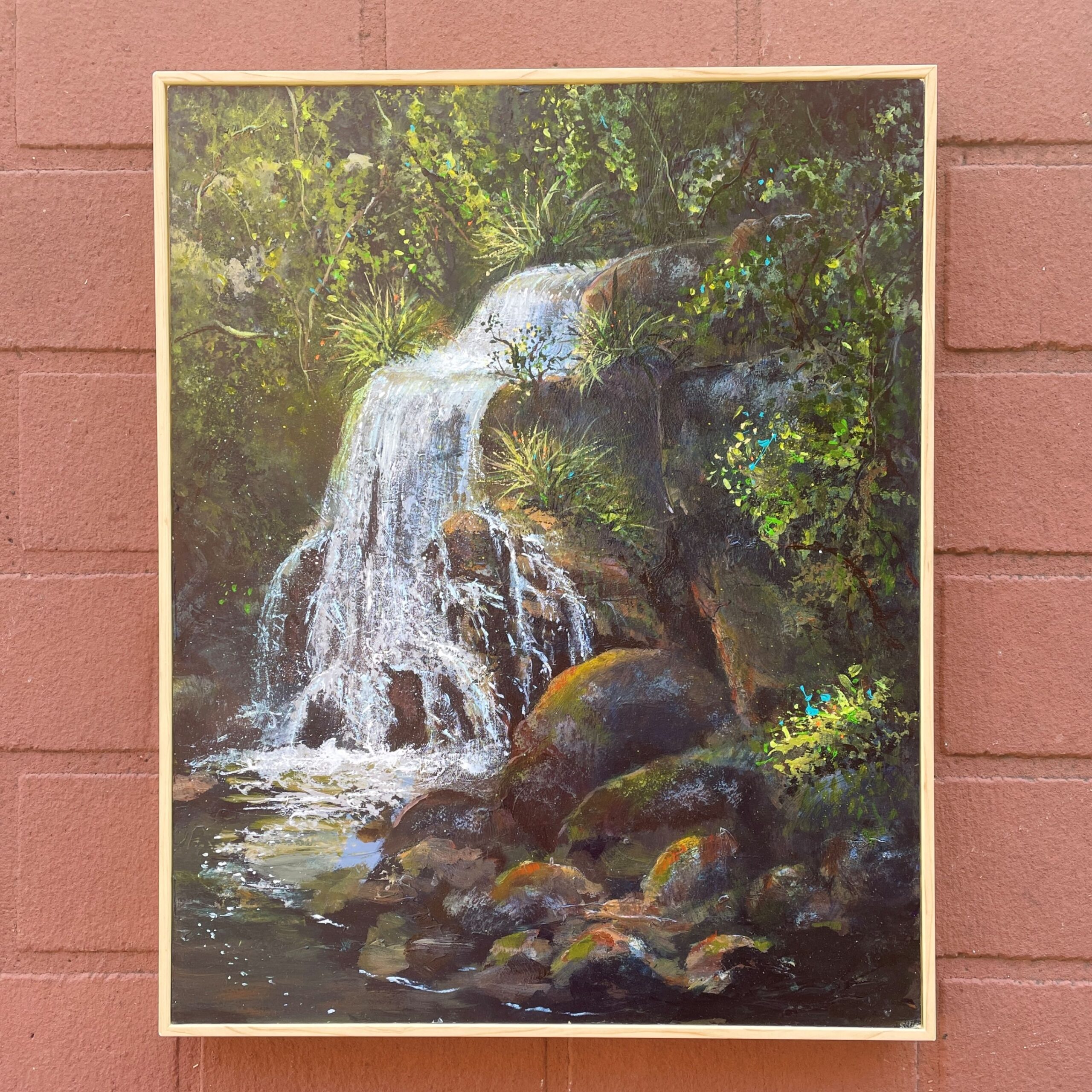 "GENTLE FALLS" ~ Original Acrylic Painting by Tom Mason - Image 5