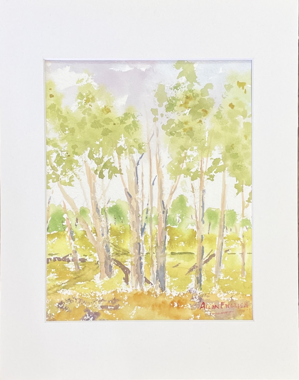 "INGLEWOOD TIMBER" ~ Original Watercolour Painting by Allan English - Image 3