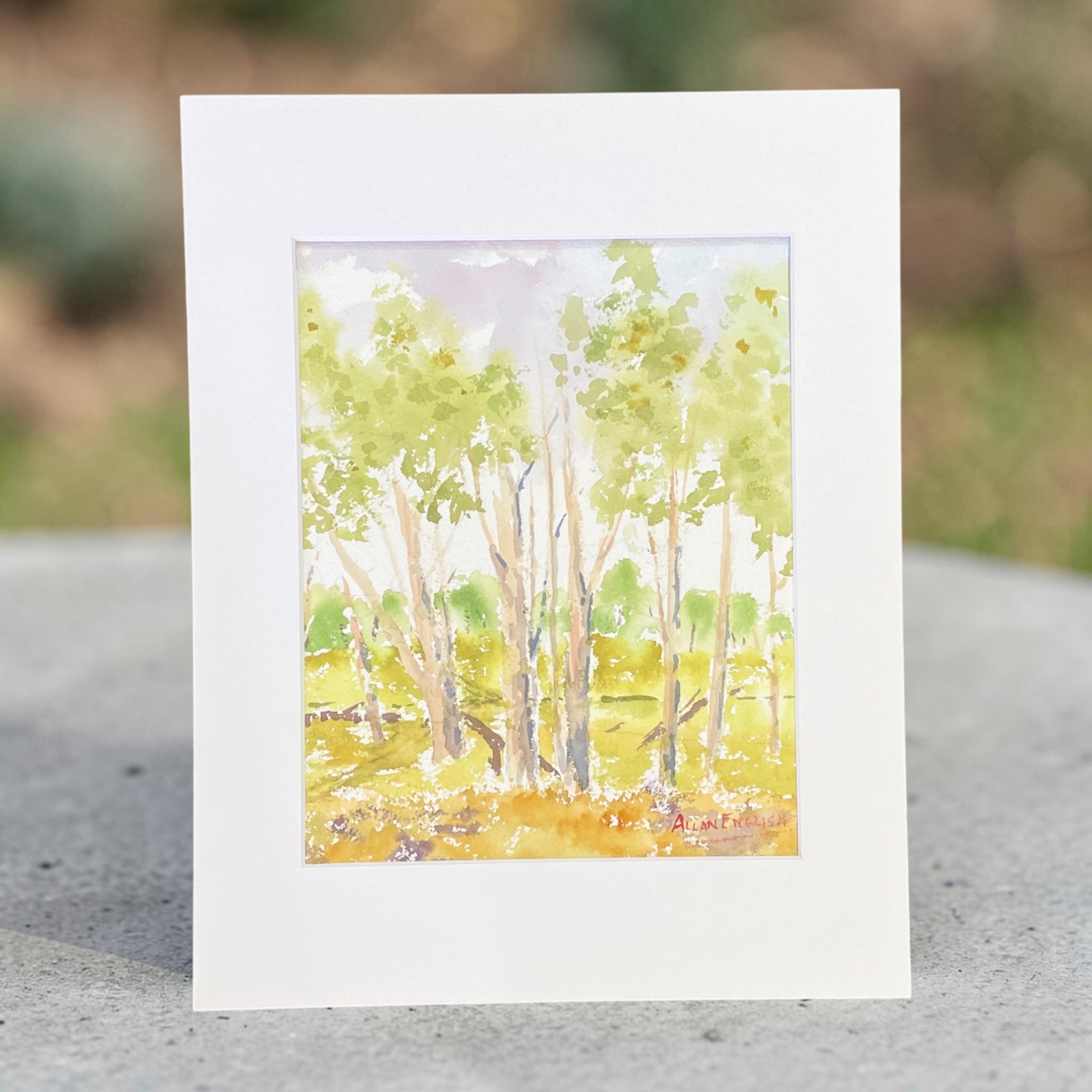 "INGLEWOOD TIMBER" ~ Original Watercolour Painting by Allan English - Image 5
