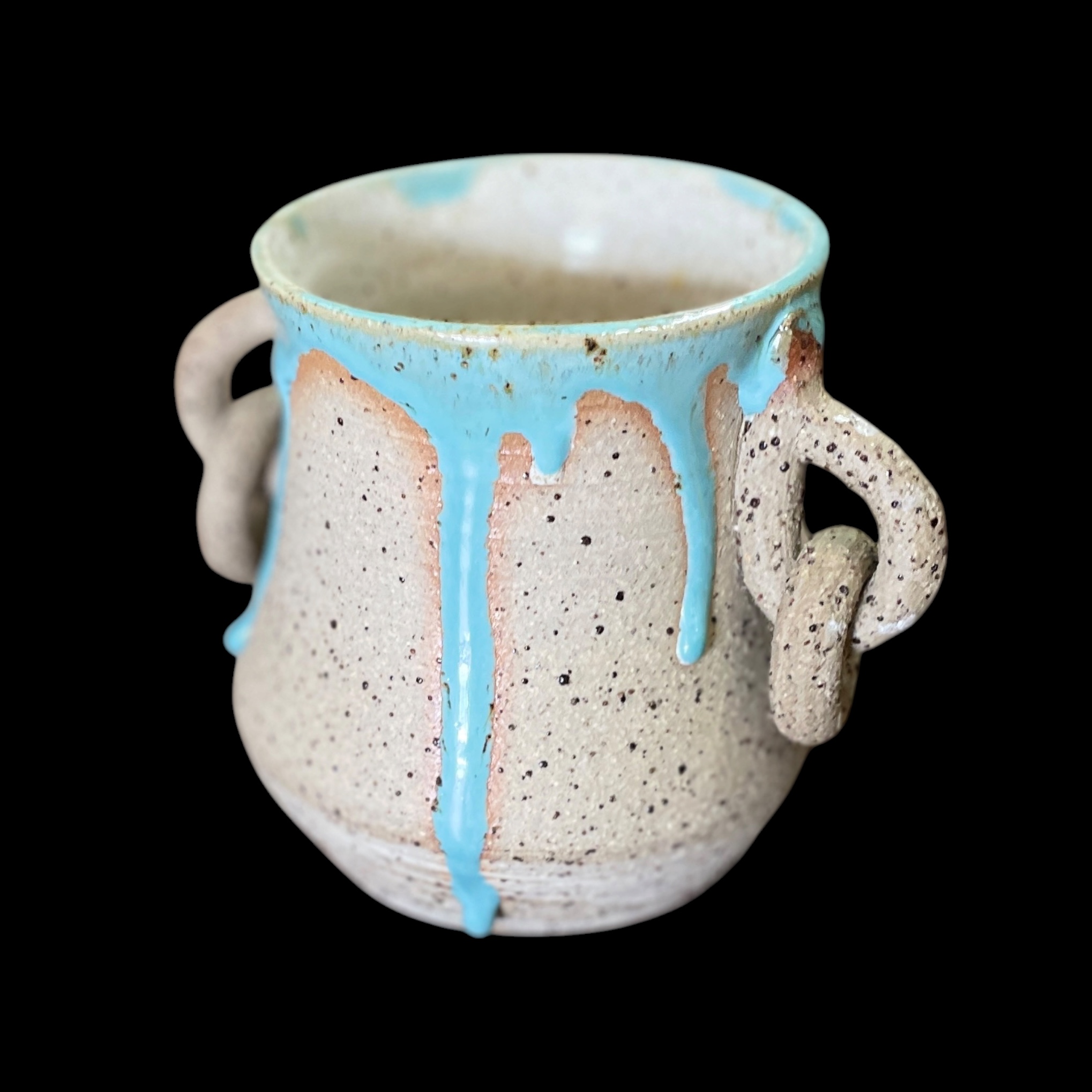 "RUSTIC CHAIN VASE" Hand Made Pottery by Deborah Dawkings