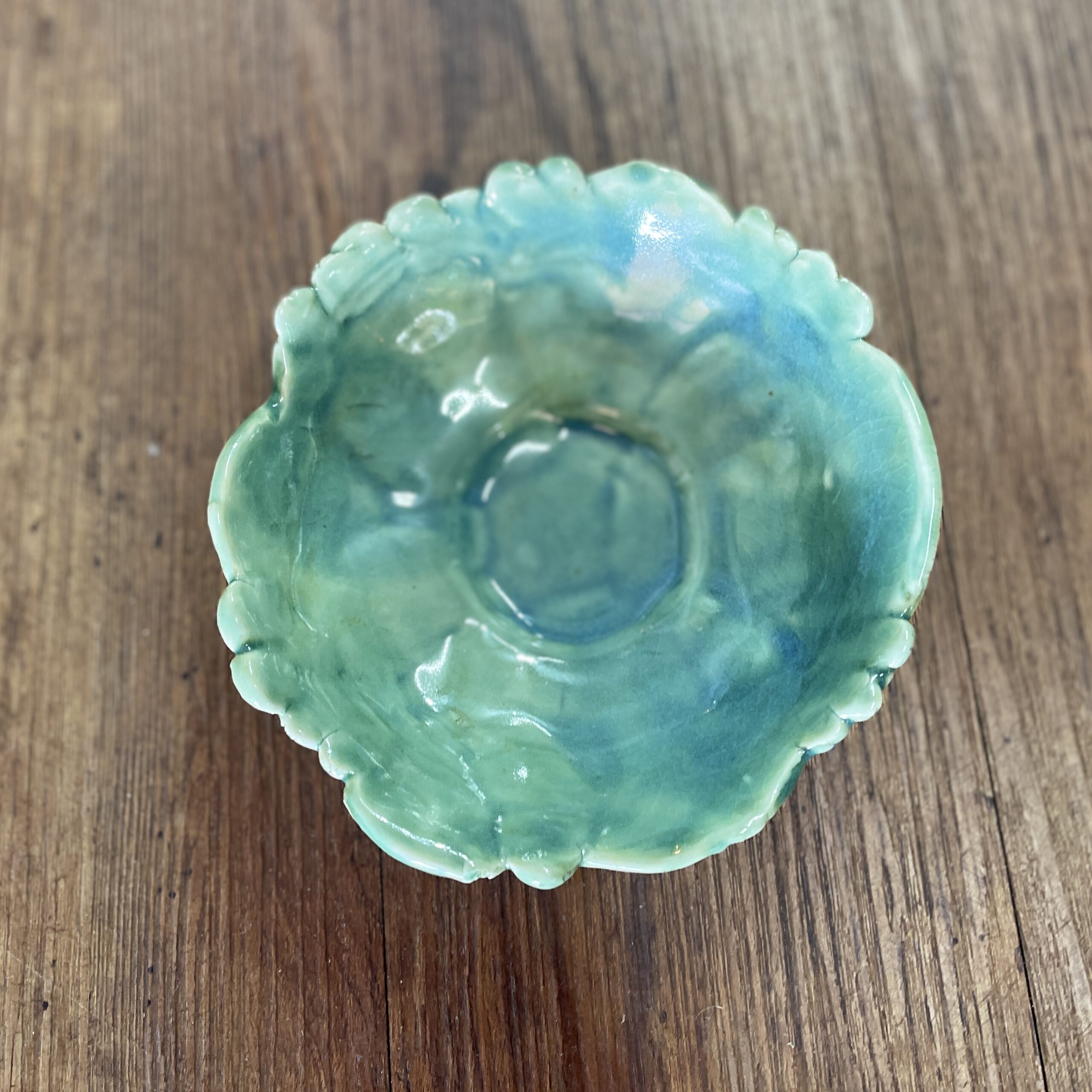"LUSH GREEN BOWL" ~ Handmade Pottery by Jenny Shergold - Image 2